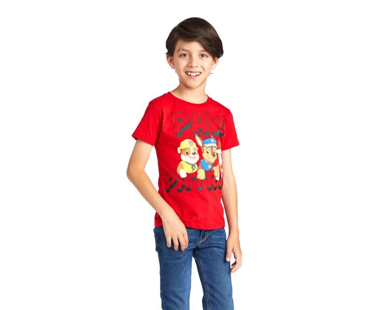 Playera Paw Patrol color Rojo para Niño