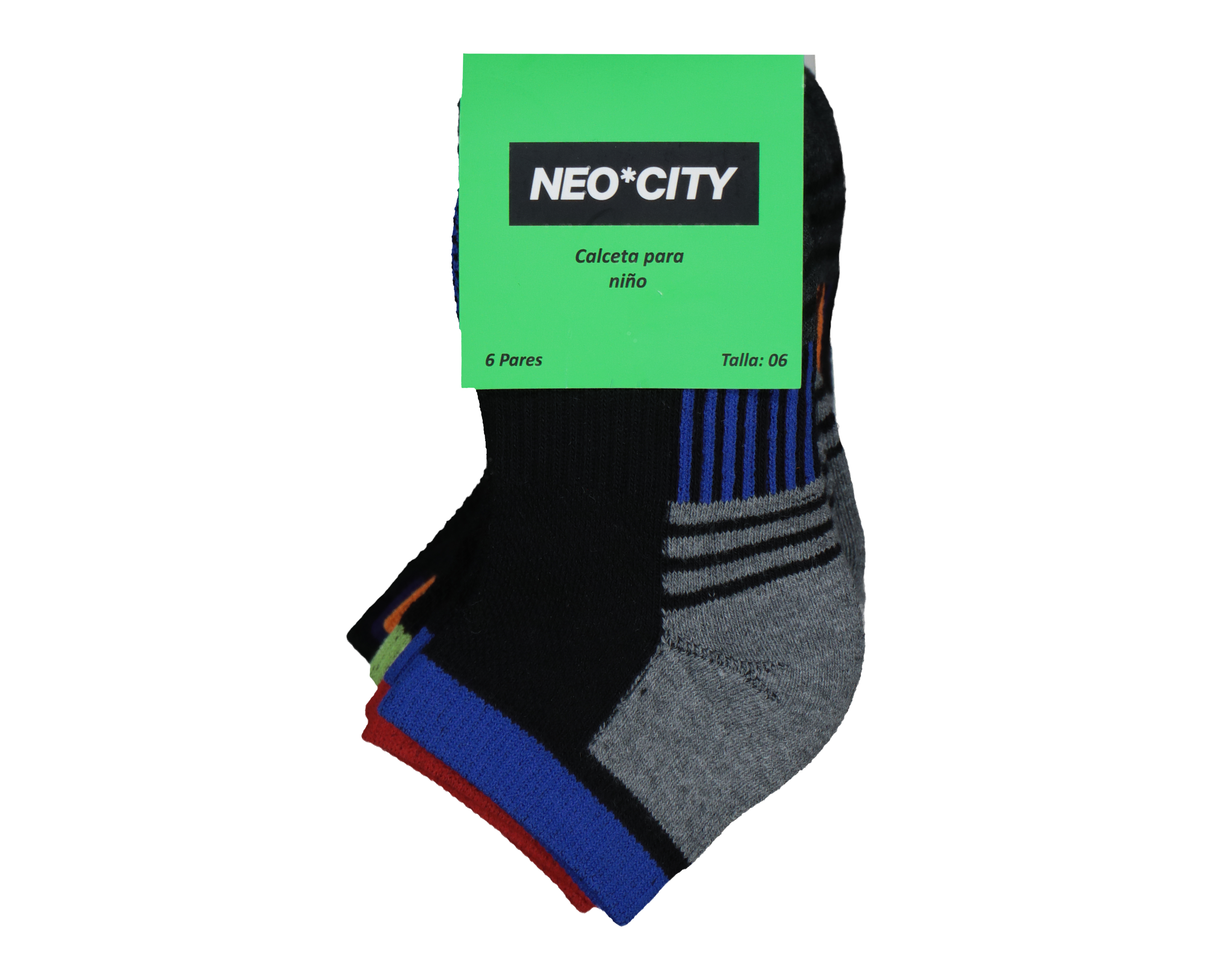 Foto 4 pulgar | Foto 3 | Calcetas Deportivas Neo*City para Niño 6 Pares