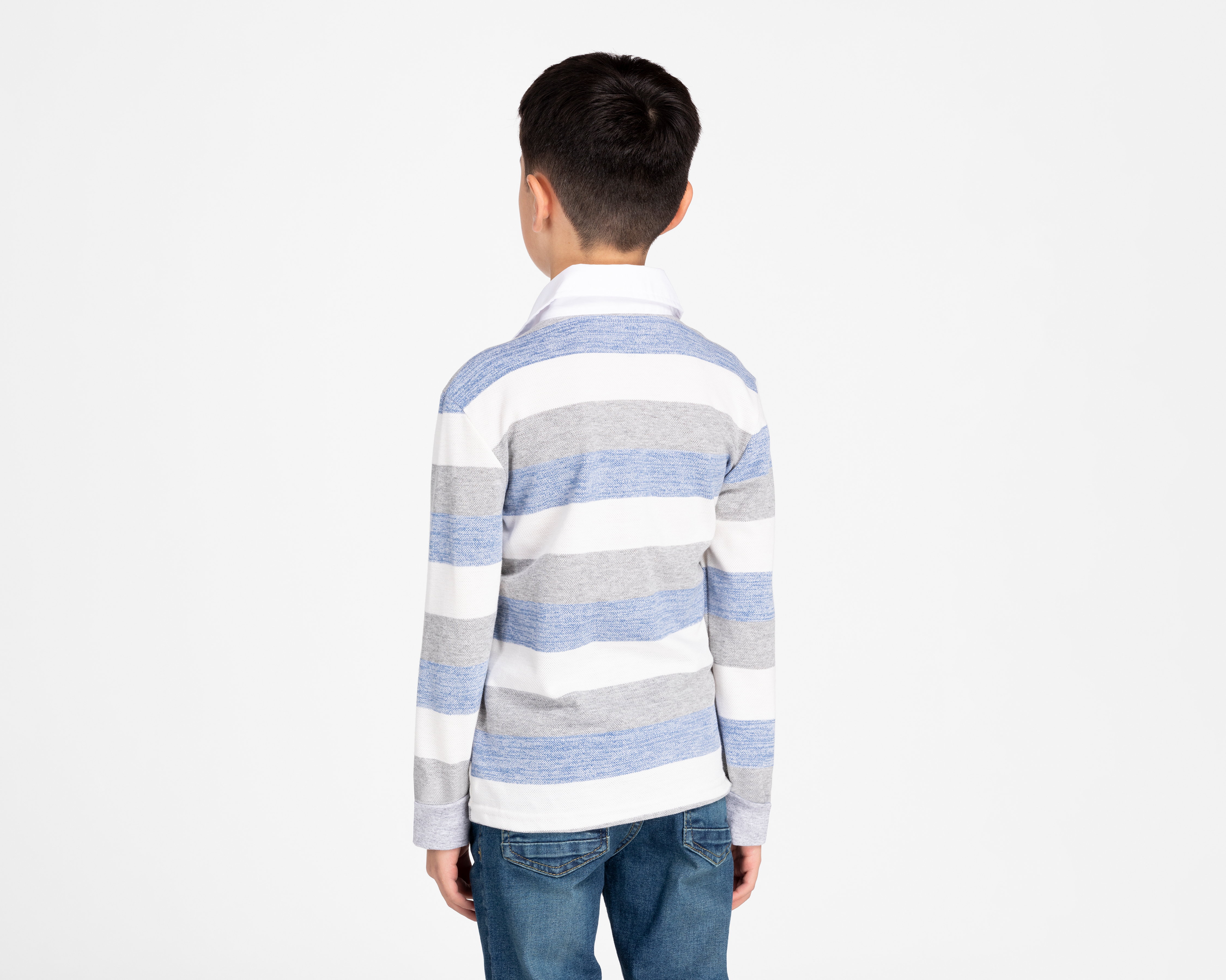 Foto 4 pulgar | Foto 3 | Playera Refill de Rayas para Niño