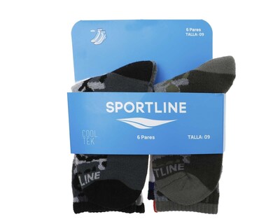 Foto 3 | Foto 3 | Calcetas Deportivas Sportline para Niño 6 Pares