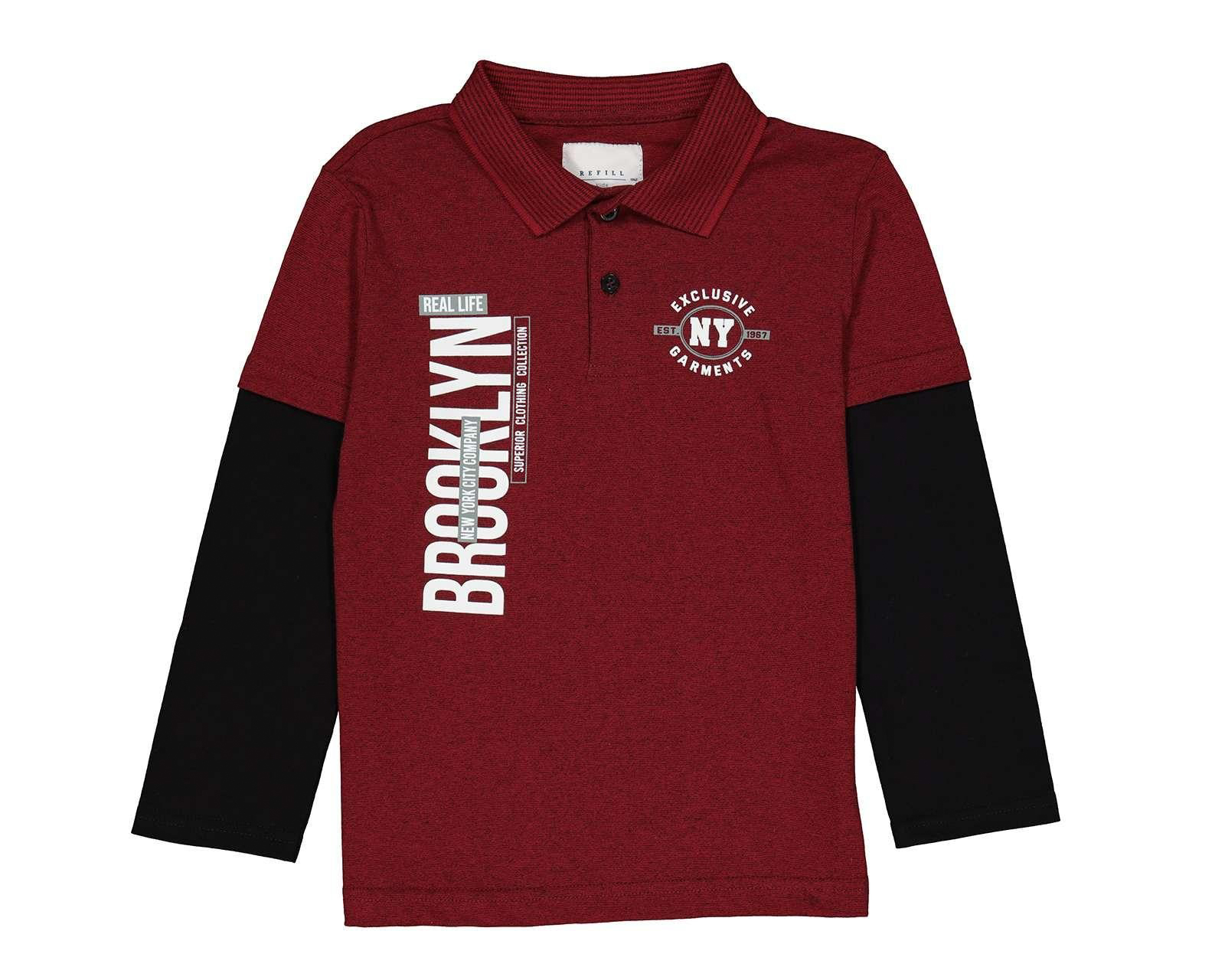 Foto 2 pulgar | Foto 1 | Polo Refill Manga Larga Estampada para Niño