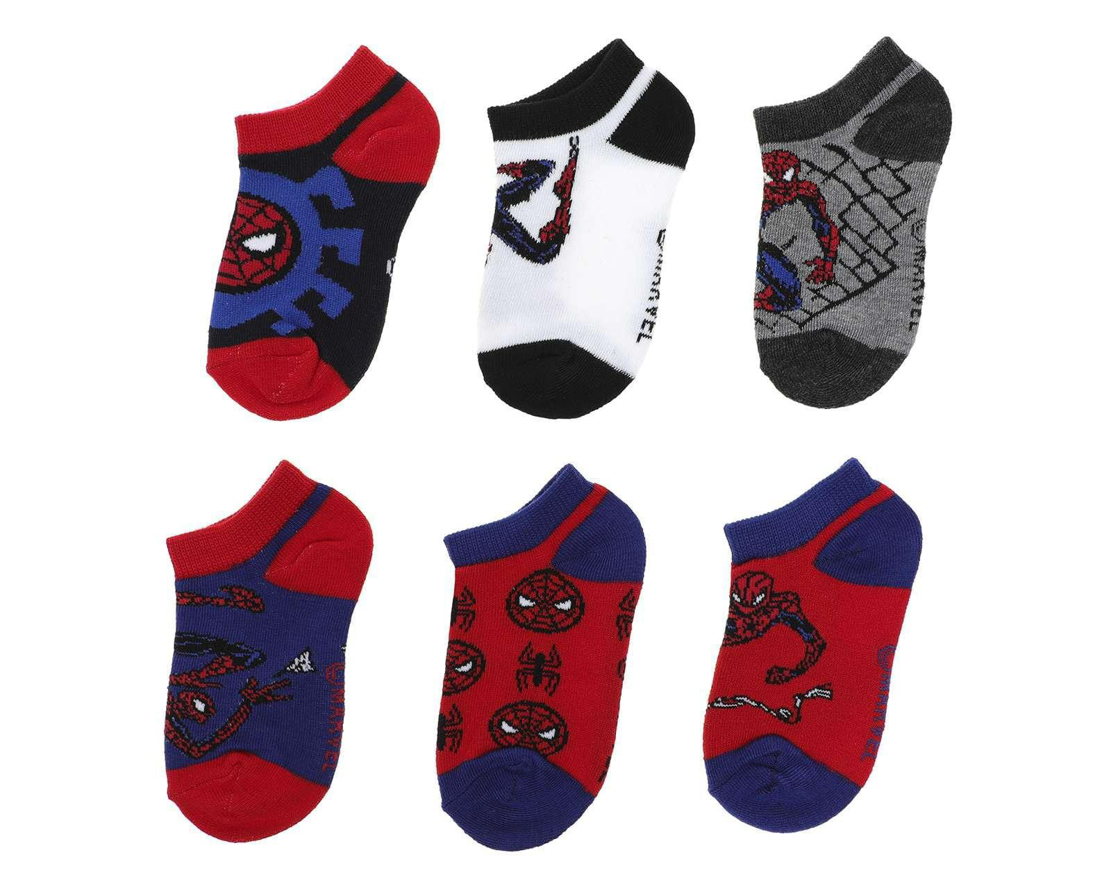 Calcetas de Moda Spider-Man para Niño 6 Pares