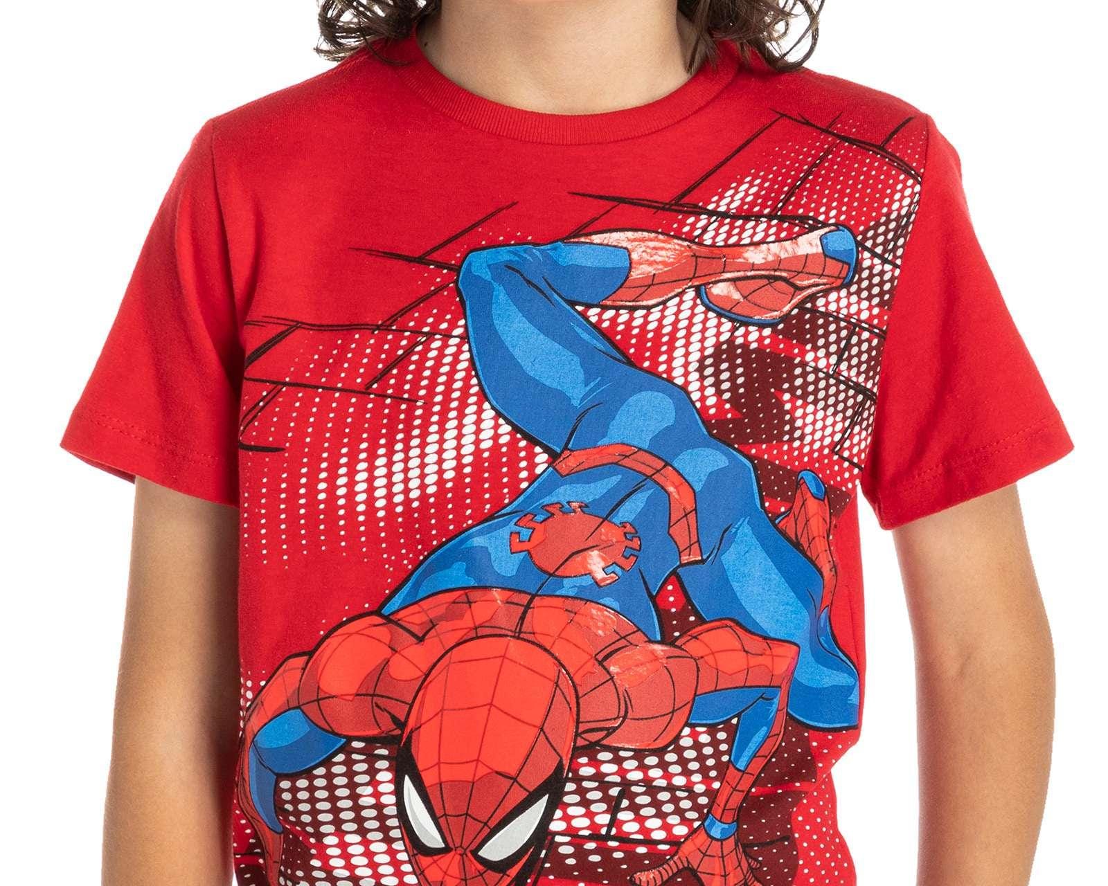 Foto 4 pulgar | Foto 3 | Playera Roja Spiderman para Niño