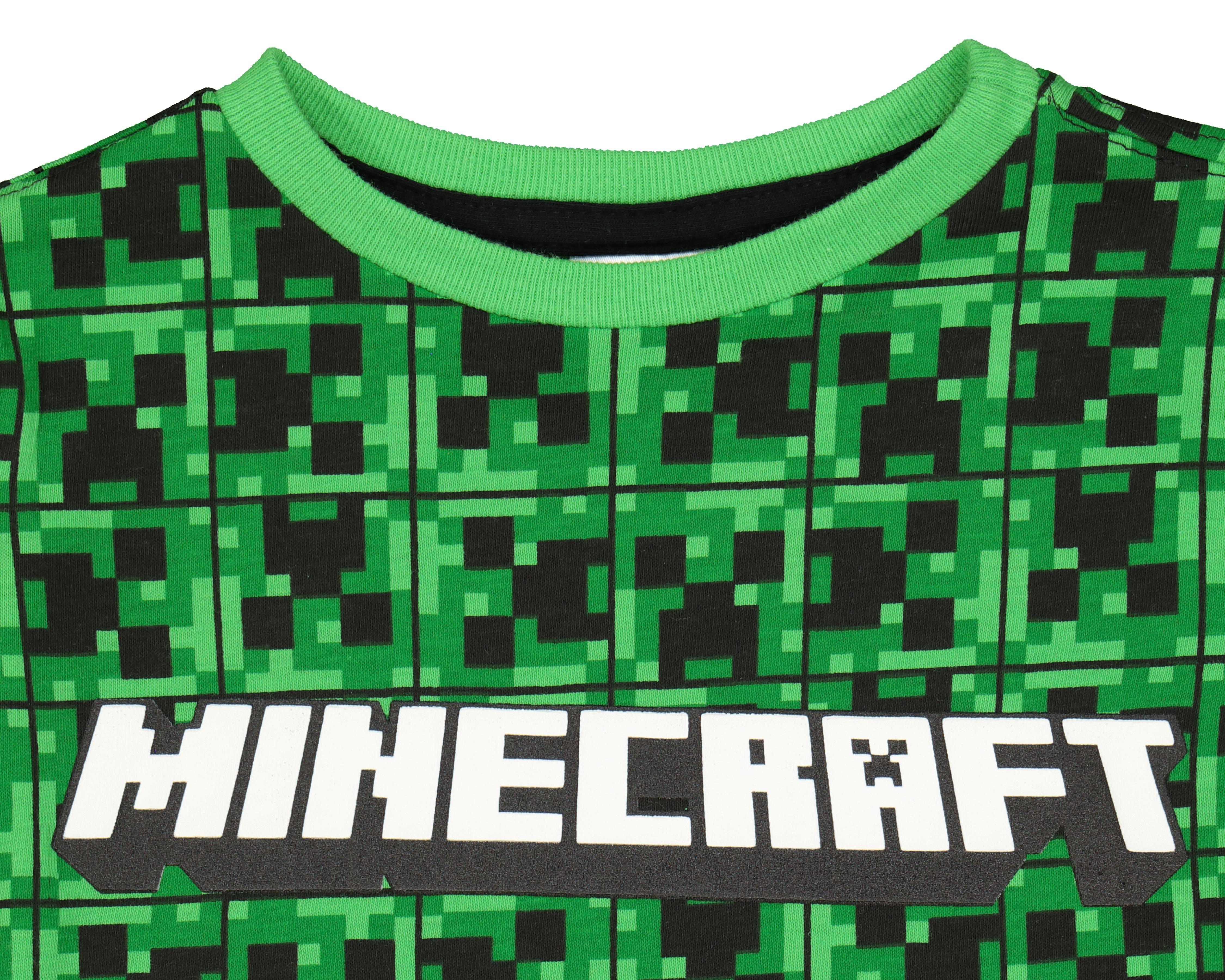 Foto 4 pulgar | Foto 3 | Conjunto con Short Minecraft Creeper 2 Piezas
