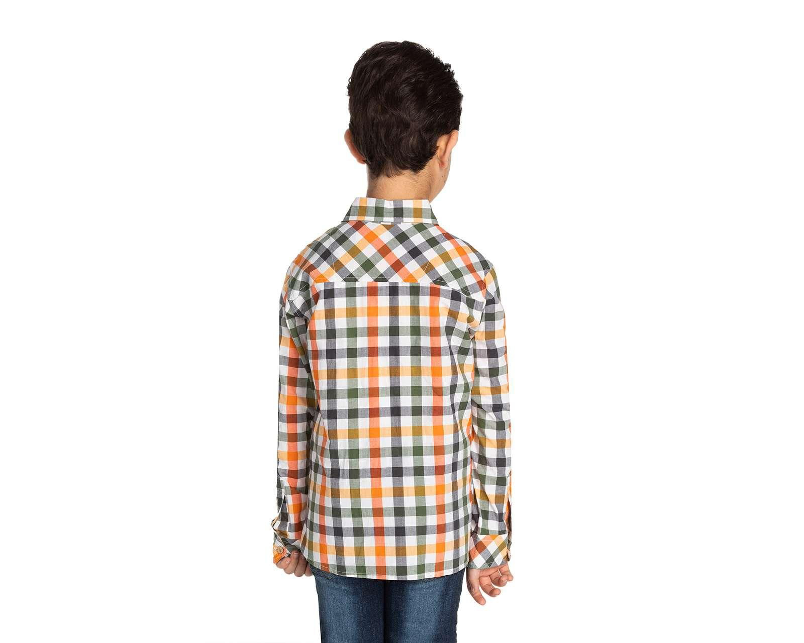 Foto 2 | Foto 2 | Camisa Refill Manga Larga de Cuadros para Niño