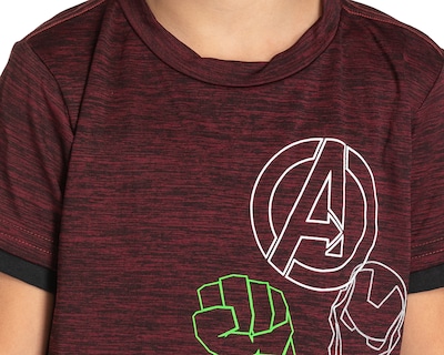 Foto 3 | Foto 3 | Conjunto con Short de Algodón Marvel Avengers Manga Corta 2 Piezas