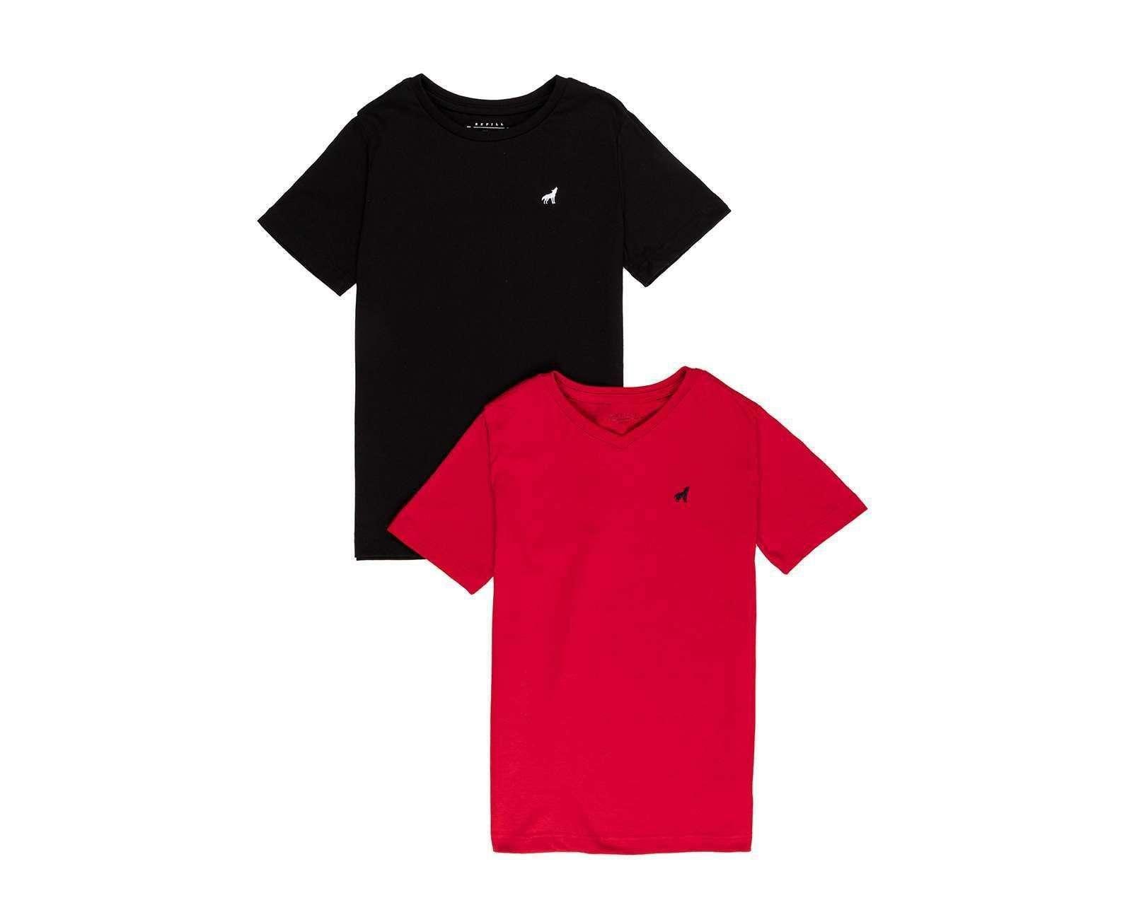 Playeras Refill Cuello V para Niño 2 Piezas