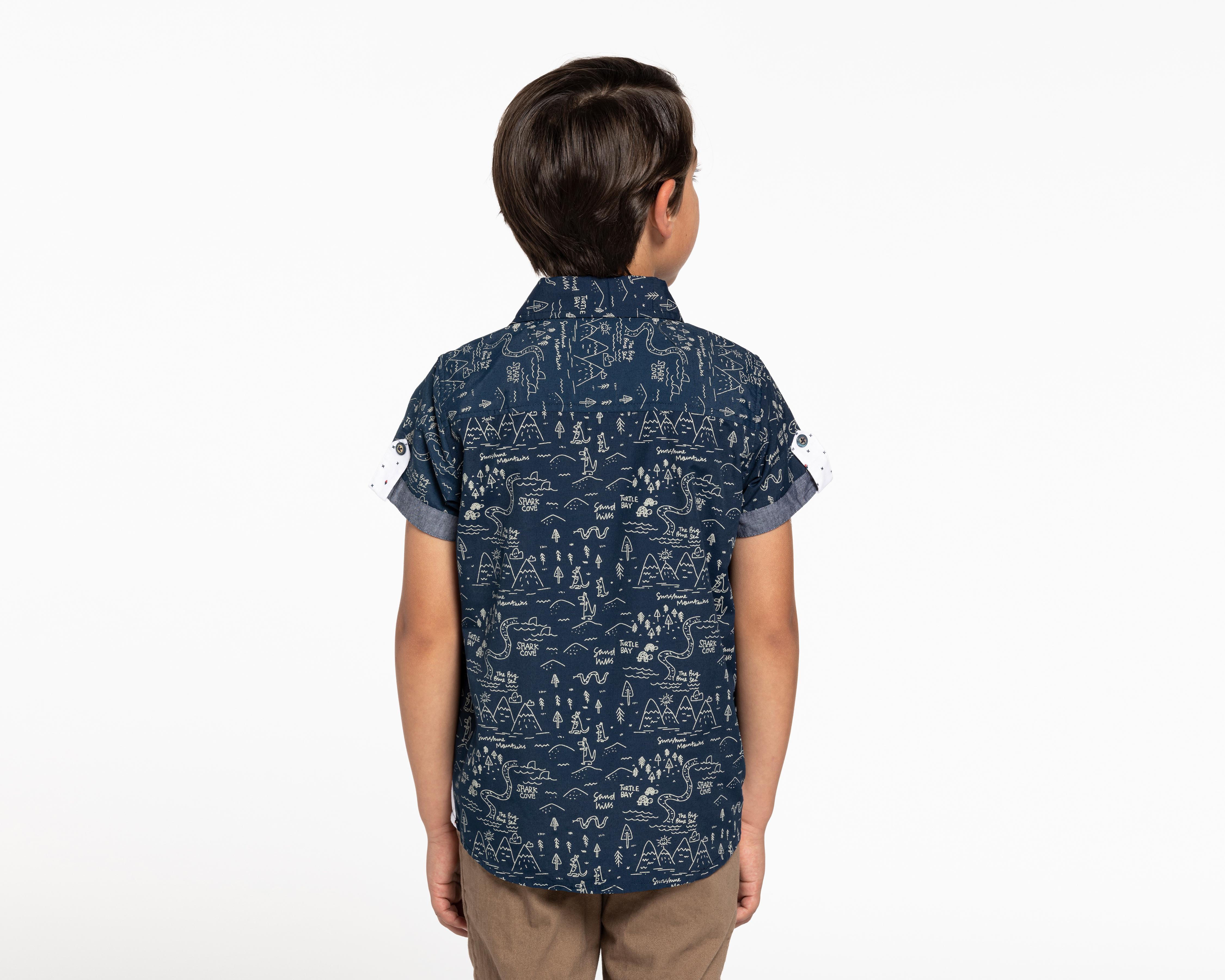 Foto 2 | Foto 2 | Camisa Refill Manga Corta Estampada para Niño