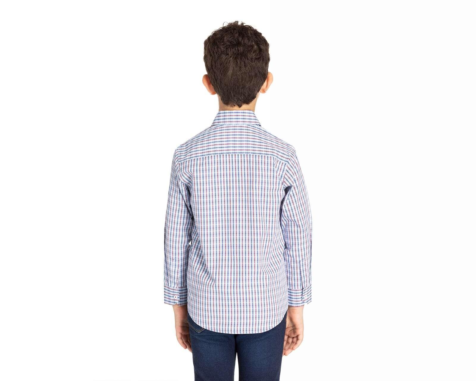 Foto 2 | Foto 2 | Camisa Refill Manga Larga de Cuadros para Niño