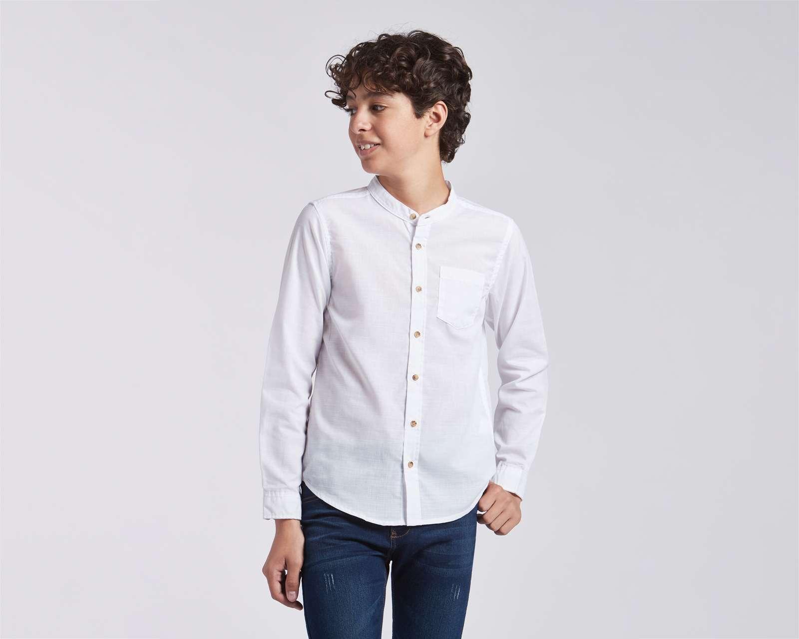 Camisa Refill Manga Larga Juvenil