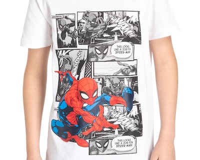 Foto 3 | Foto 3 | Conjunto con Short de Algodón Spider-Man Manga Corta 2 Piezas