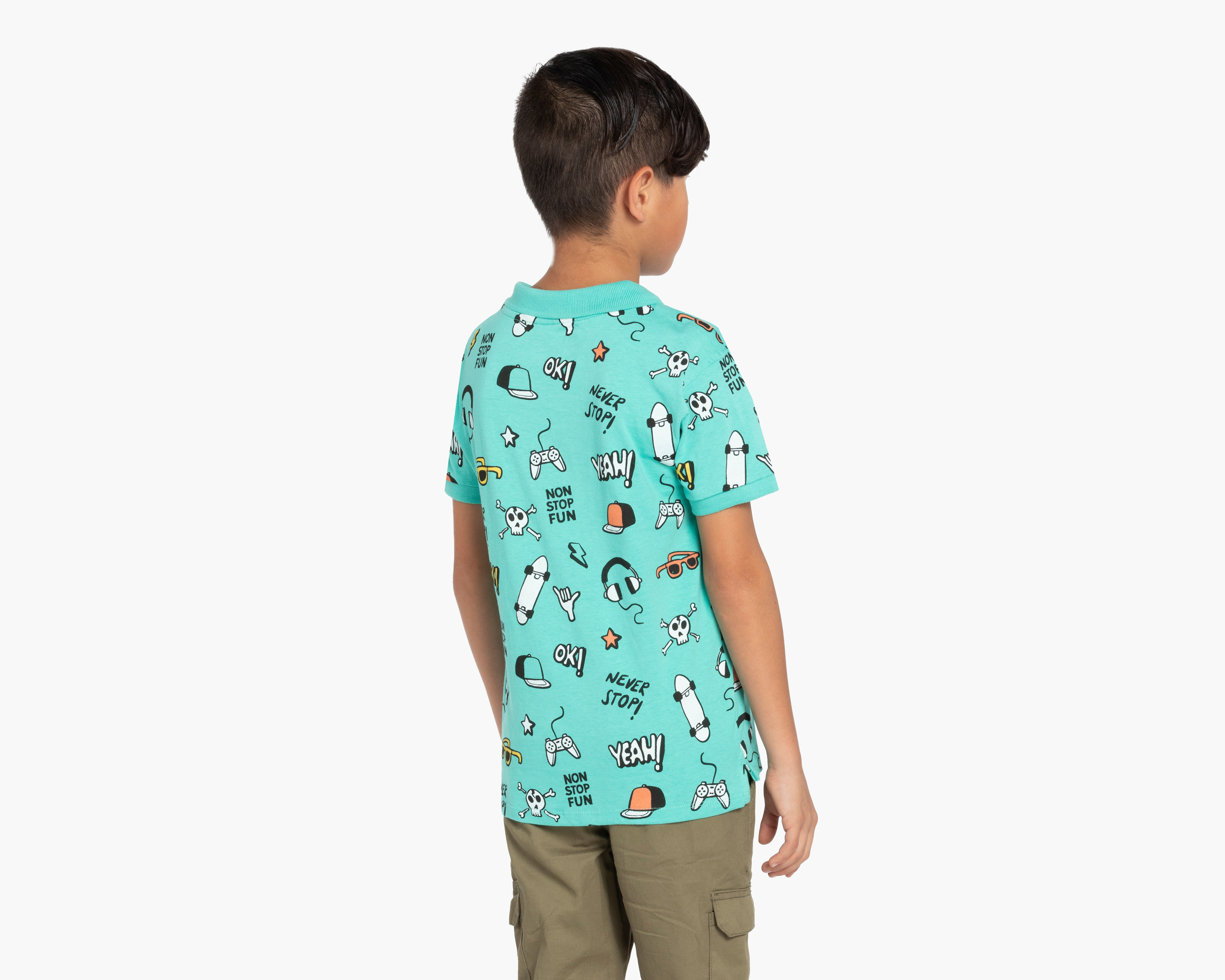 Foto 4 pulgar | Foto 3 | Playera Polo Azul Neo*City para Niño