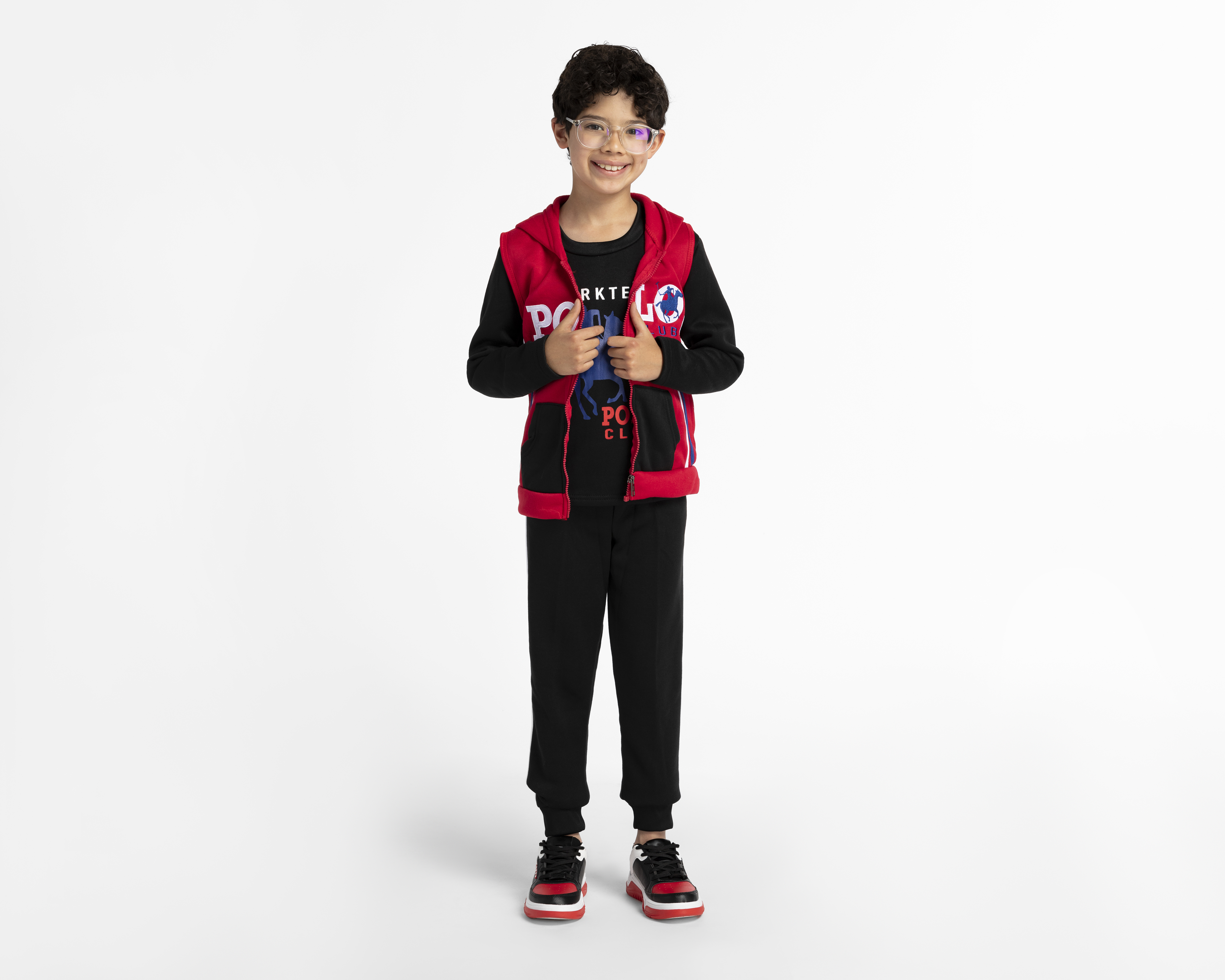 Foto 2 pulgar | Foto 1 | Conjunto con Chaleco York Team Polo Club para Niño 3 Piezas