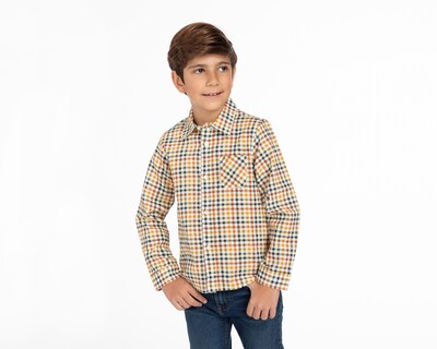 Foto 1 | Foto 1 | Camisa Refill Manga Larga a Cuadros para Niño