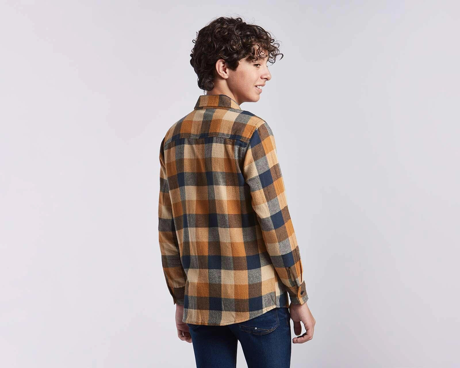 Foto 2 | Foto 2 | Camisa Refill Manga Larga de Cuadros Juvenil