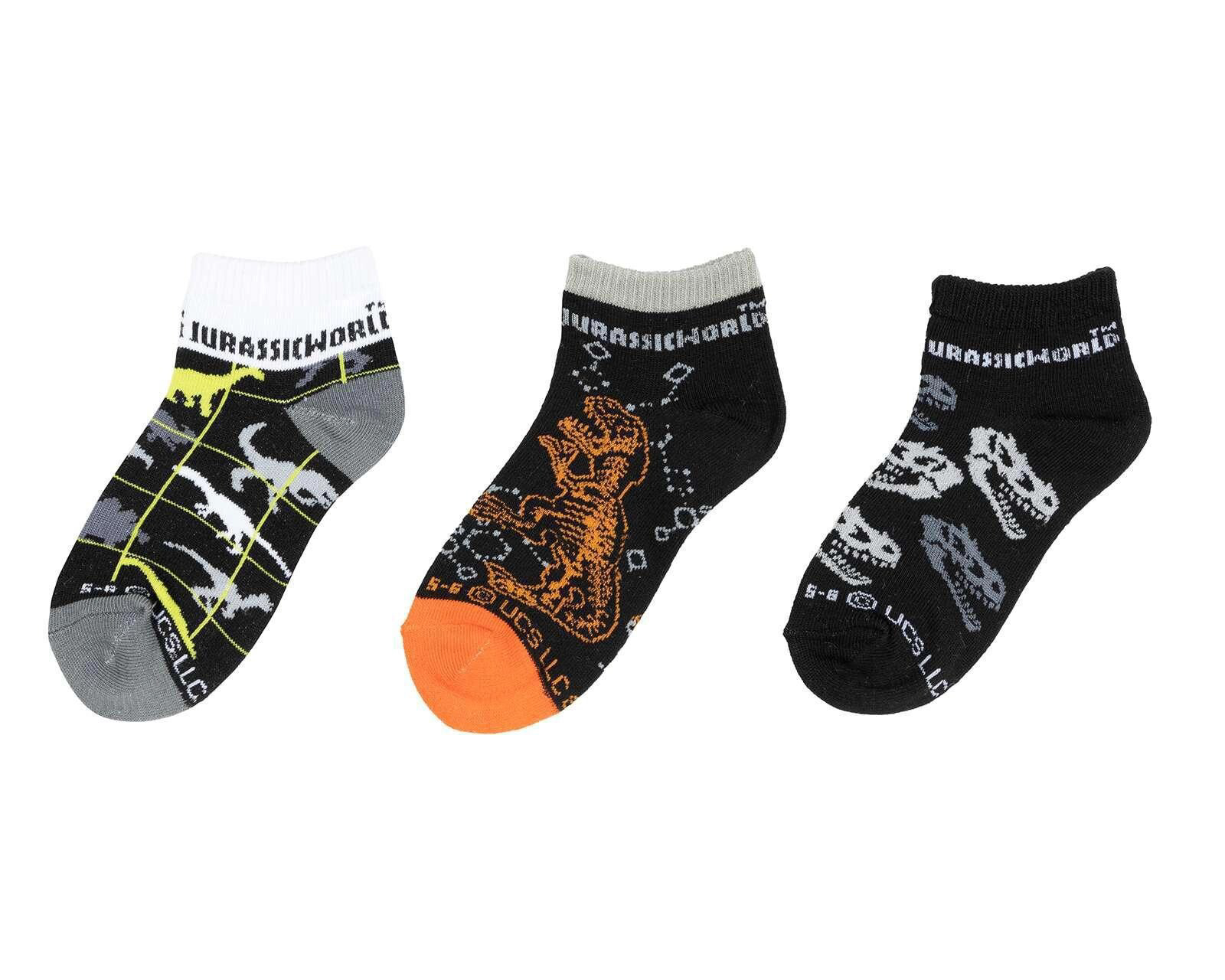 Calcetas de Moda Jurassic World para Niño 3 Pares