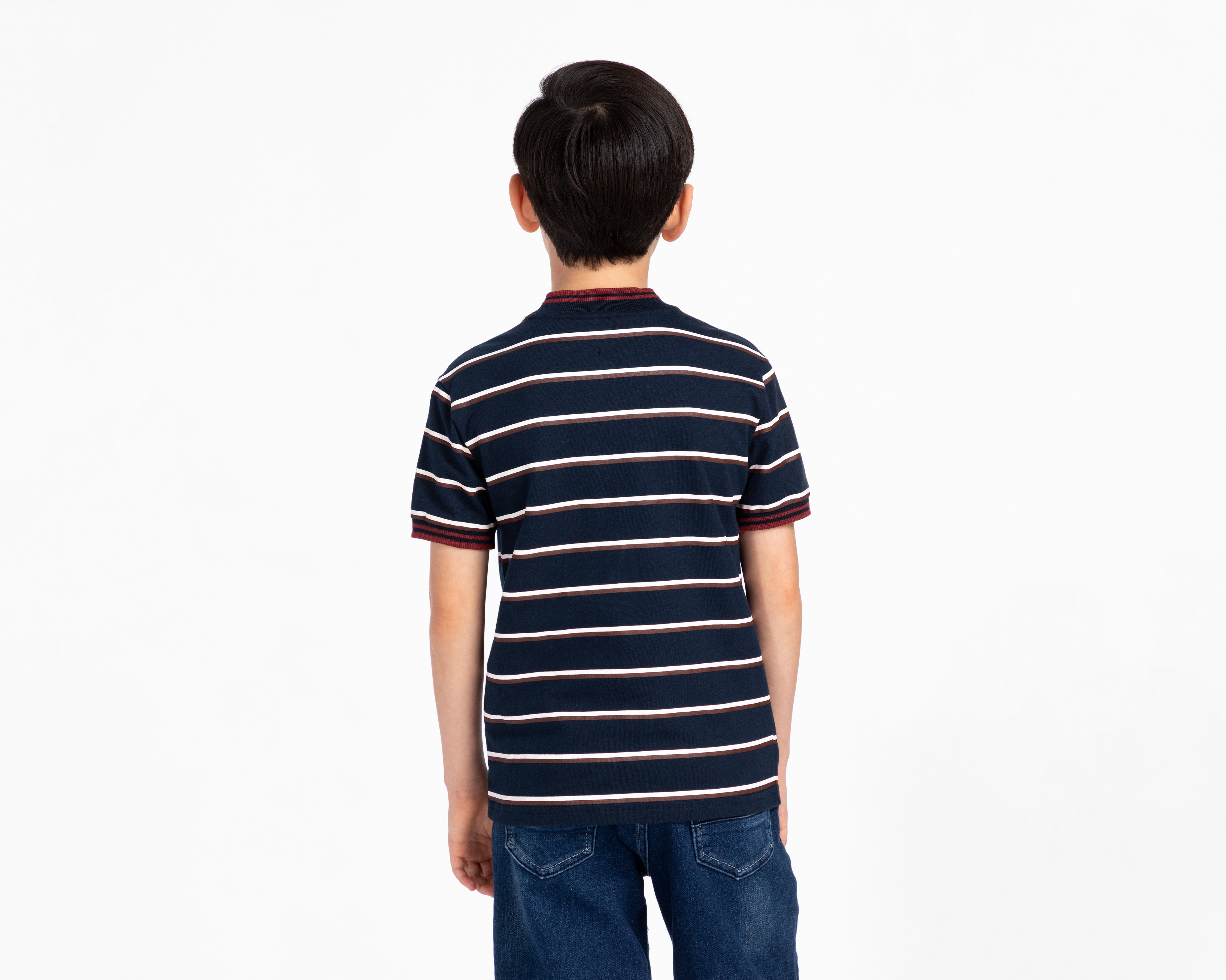 Foto 4 pulgar | Foto 3 | Playera Refill de Rayas para Niño