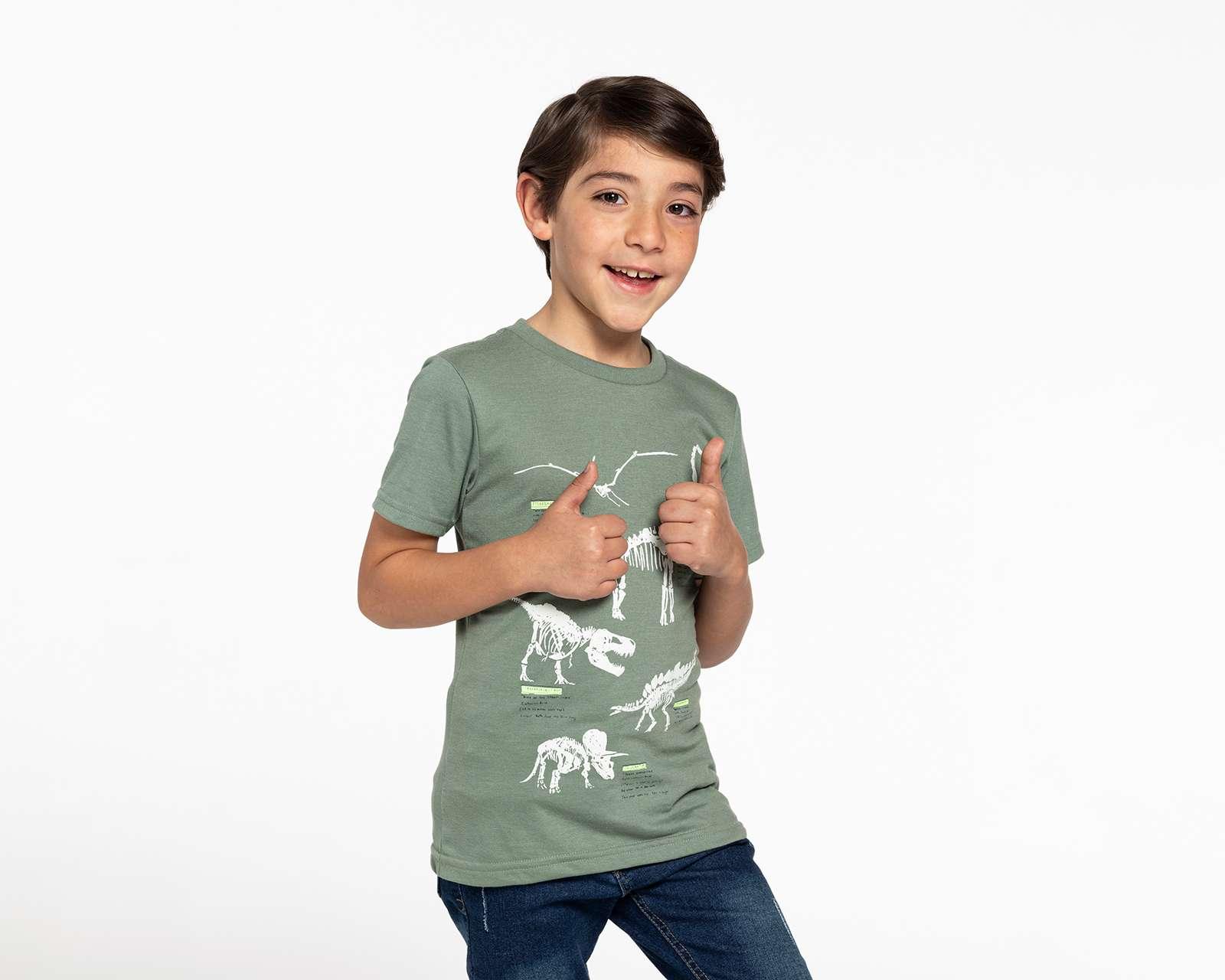 Foto 1 | Foto 1 | Playera Refill con Print de Dinosuarios para Niño