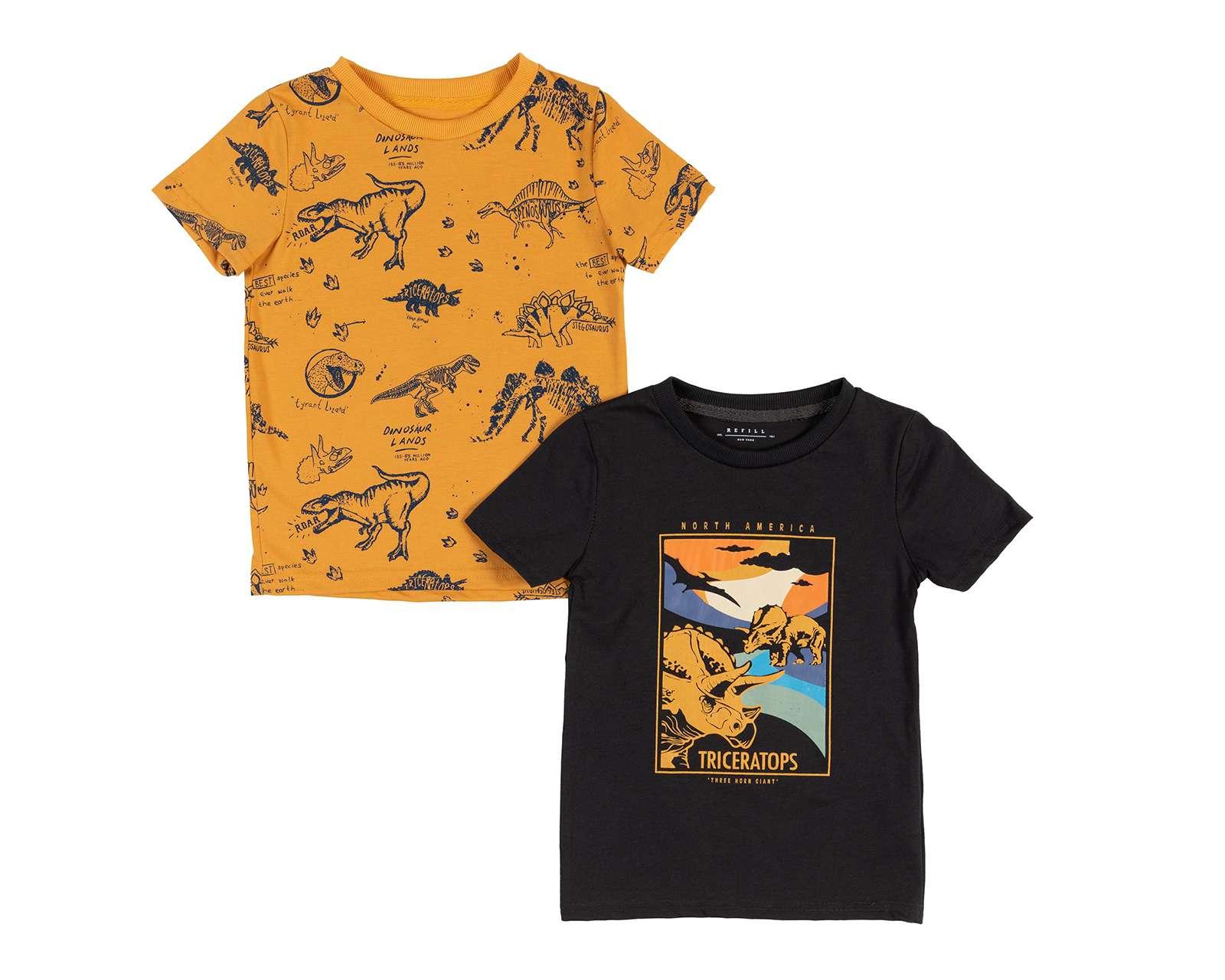 Foto 2 pulgar | Foto 1 | Playera Refill para Niño 2 Piezas