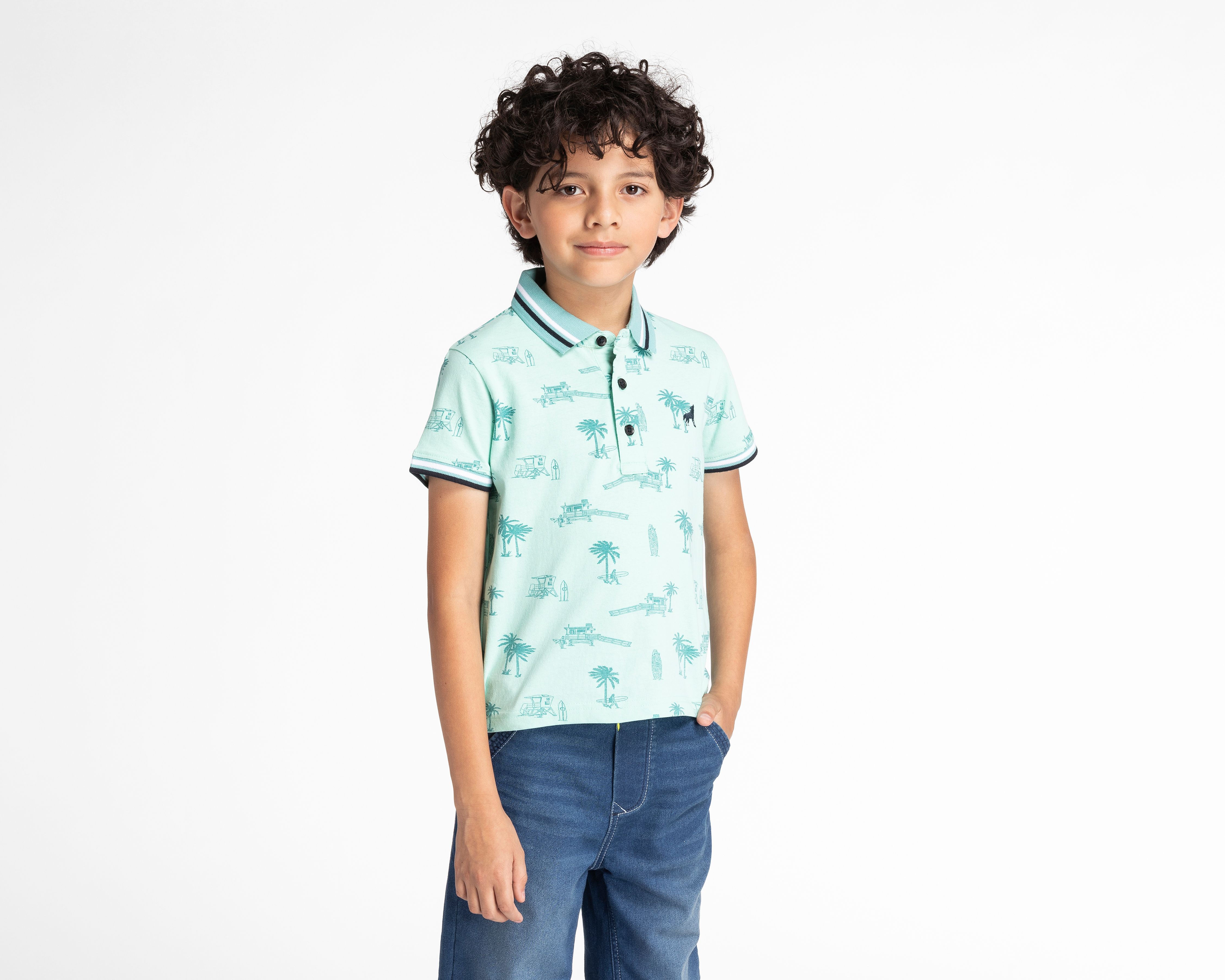 Foto 2 pulgar | Foto 1 | Playera Refill con Estampado para Niño