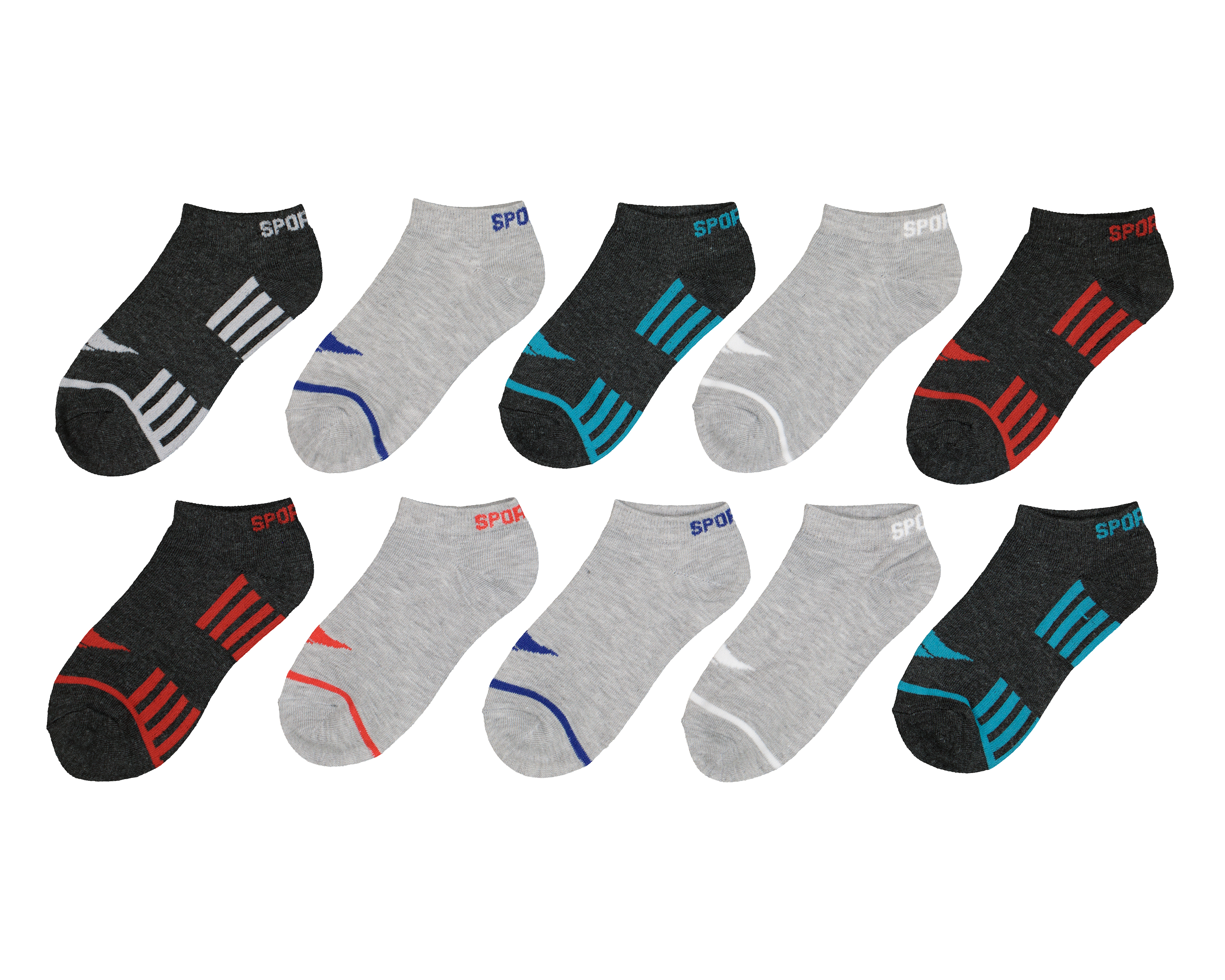 Foto 2 pulgar | Foto 1 | Calcetas Deportivas Tines Sportline para Niño 10 Pares