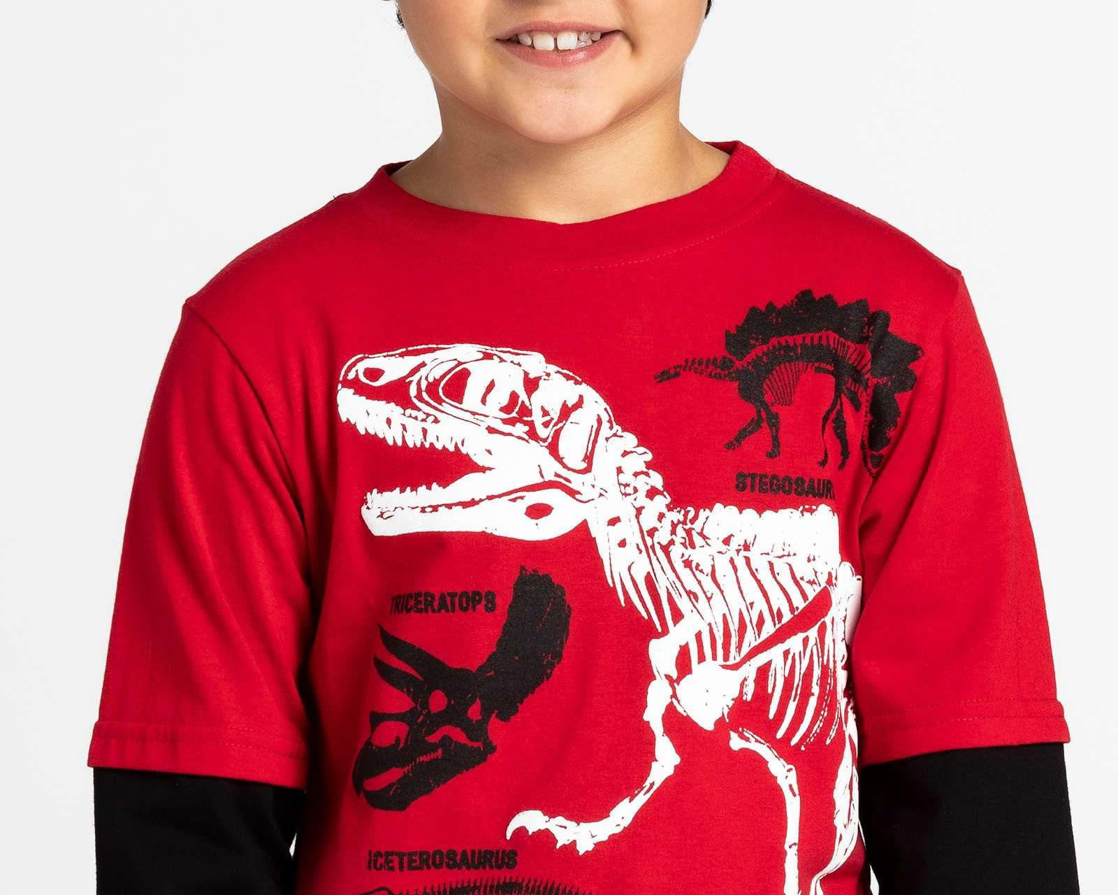 Foto 4 pulgar | Foto 3 | Playera Refill con Print de Dinosaurio para Niño