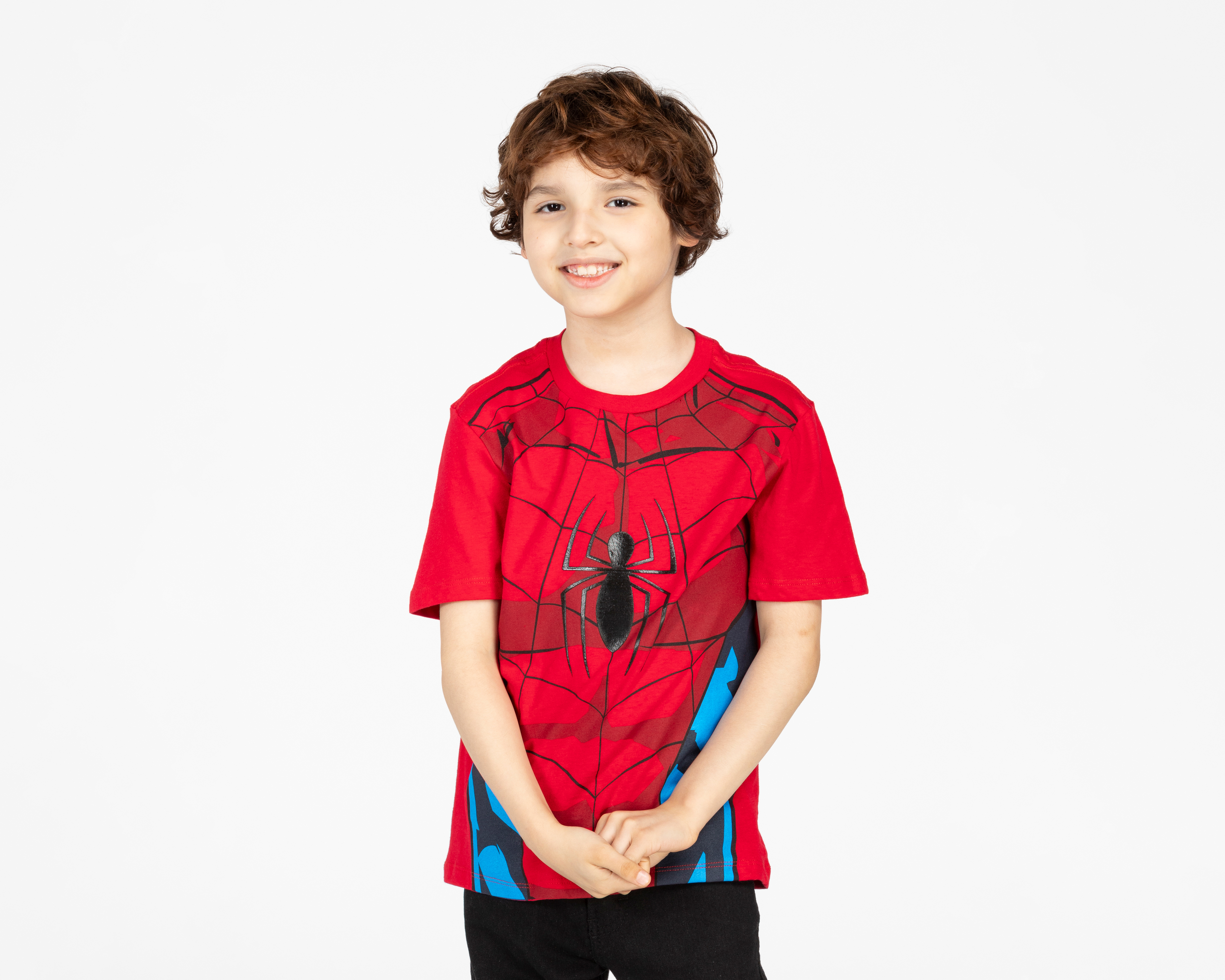 Foto 1 | Foto 1 | Playera Spider-Man Manga Corta Estampada para Niño