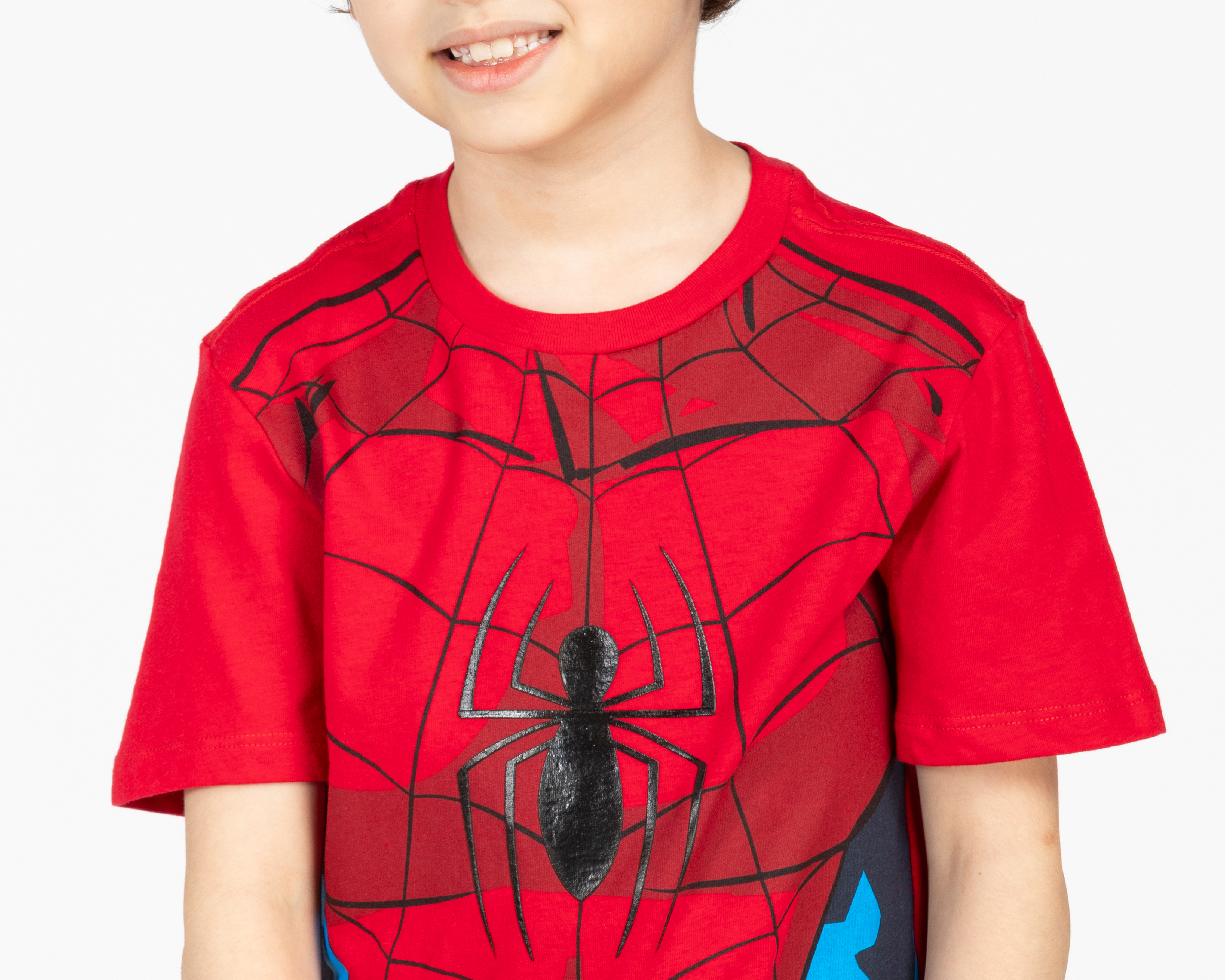 Foto 4 pulgar | Foto 3 | Playera Spider-Man Manga Corta Estampada para Niño