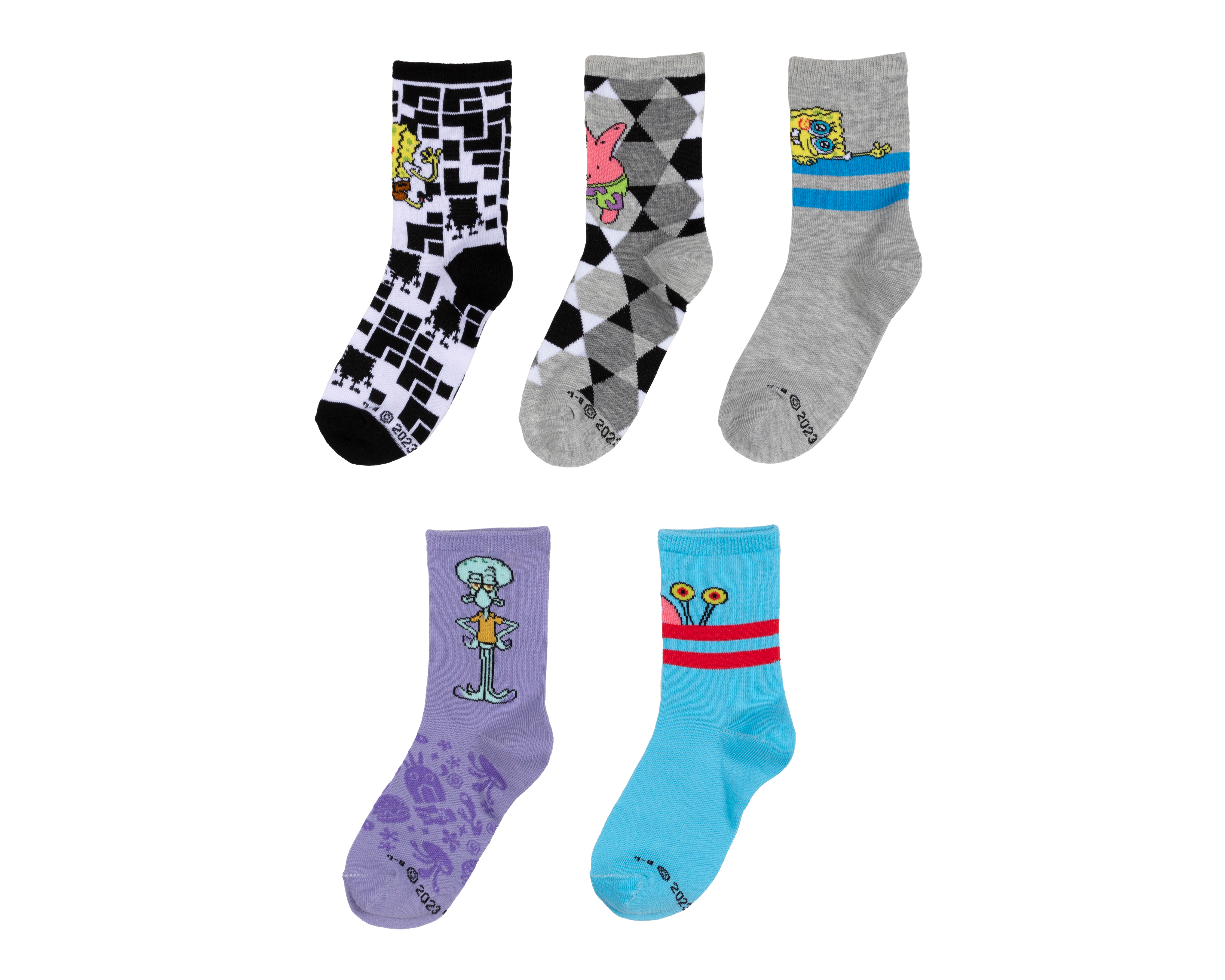 Foto 2 pulgar | Foto 1 | Calcetas Largas Bob Esponja por Refill para Niño 5 Pares