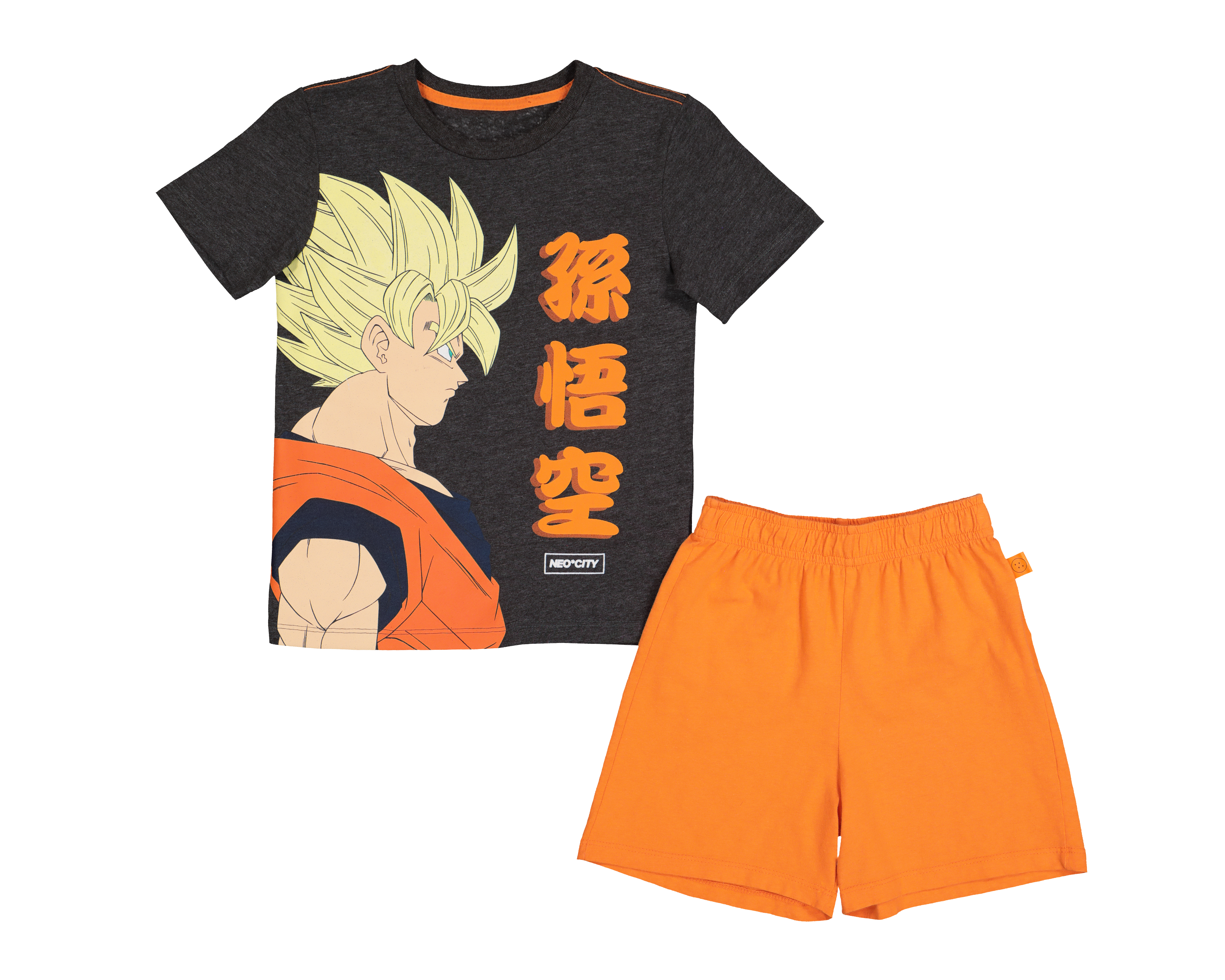 Conjunto de Short Dragon Ball Z por Neo*City para Niño 2 Piezas