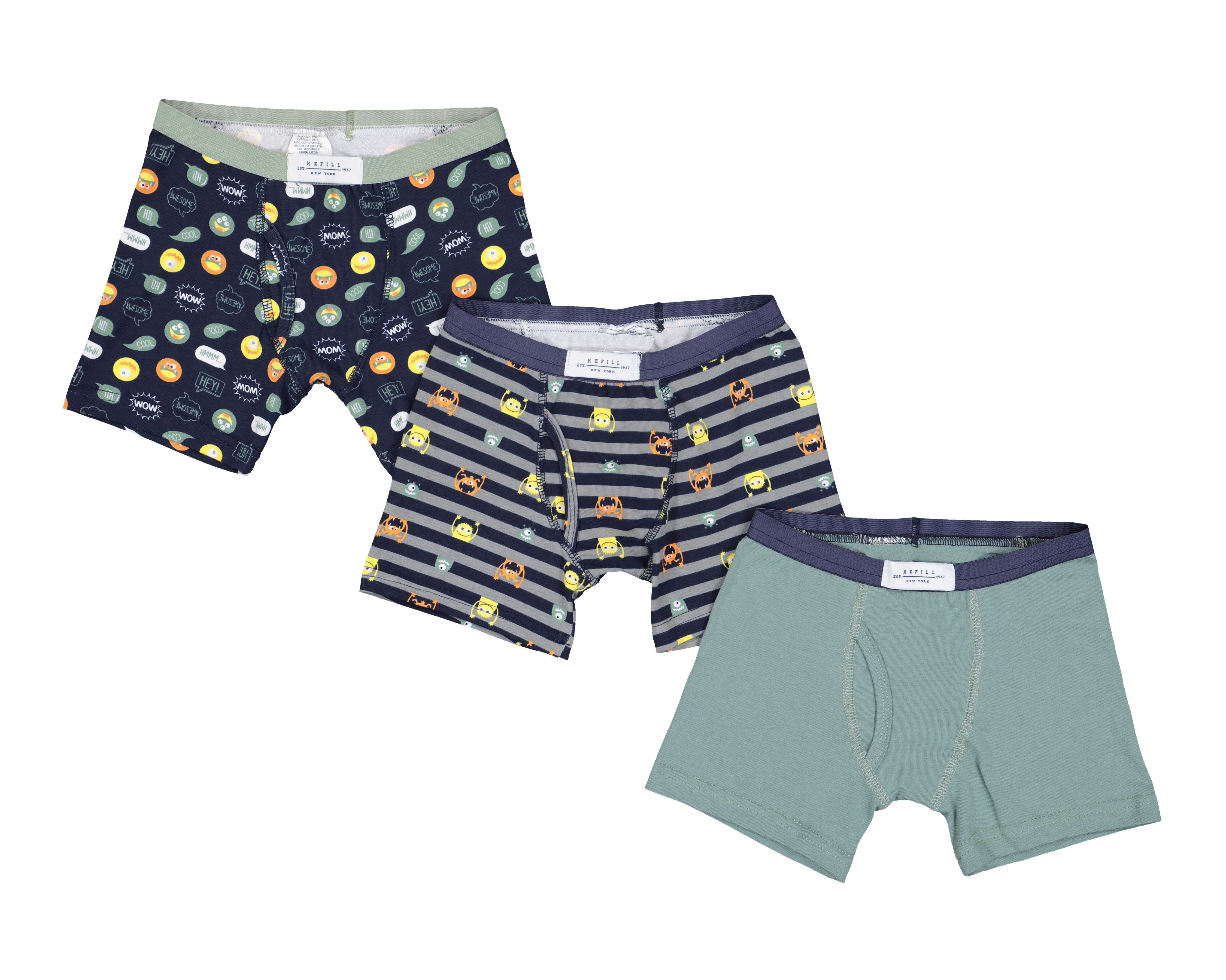 Bóxer Refill para Niño 3 Piezas