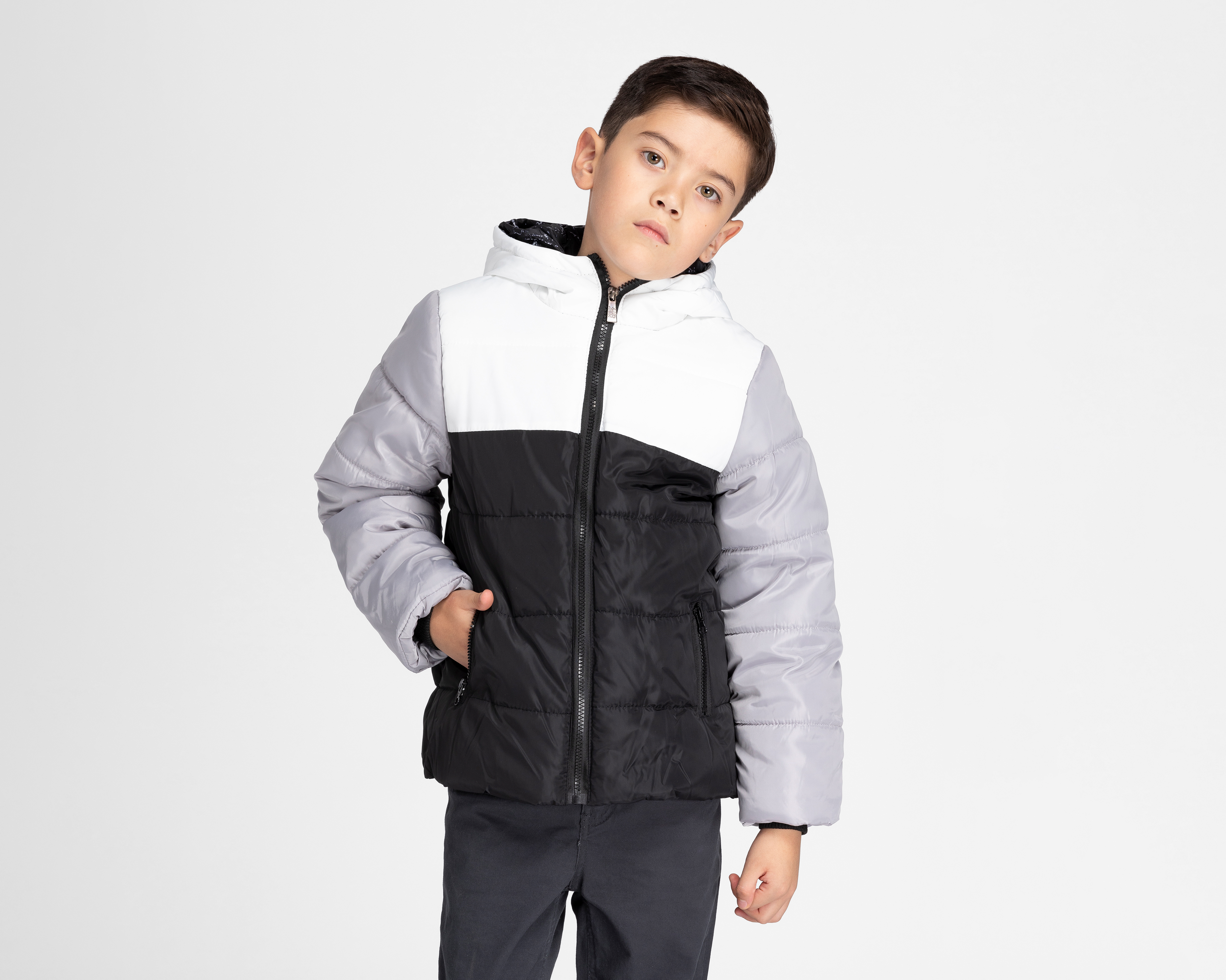 Foto 1 | Foto 1 | Chamarra Neo*City con Gorro para Niño