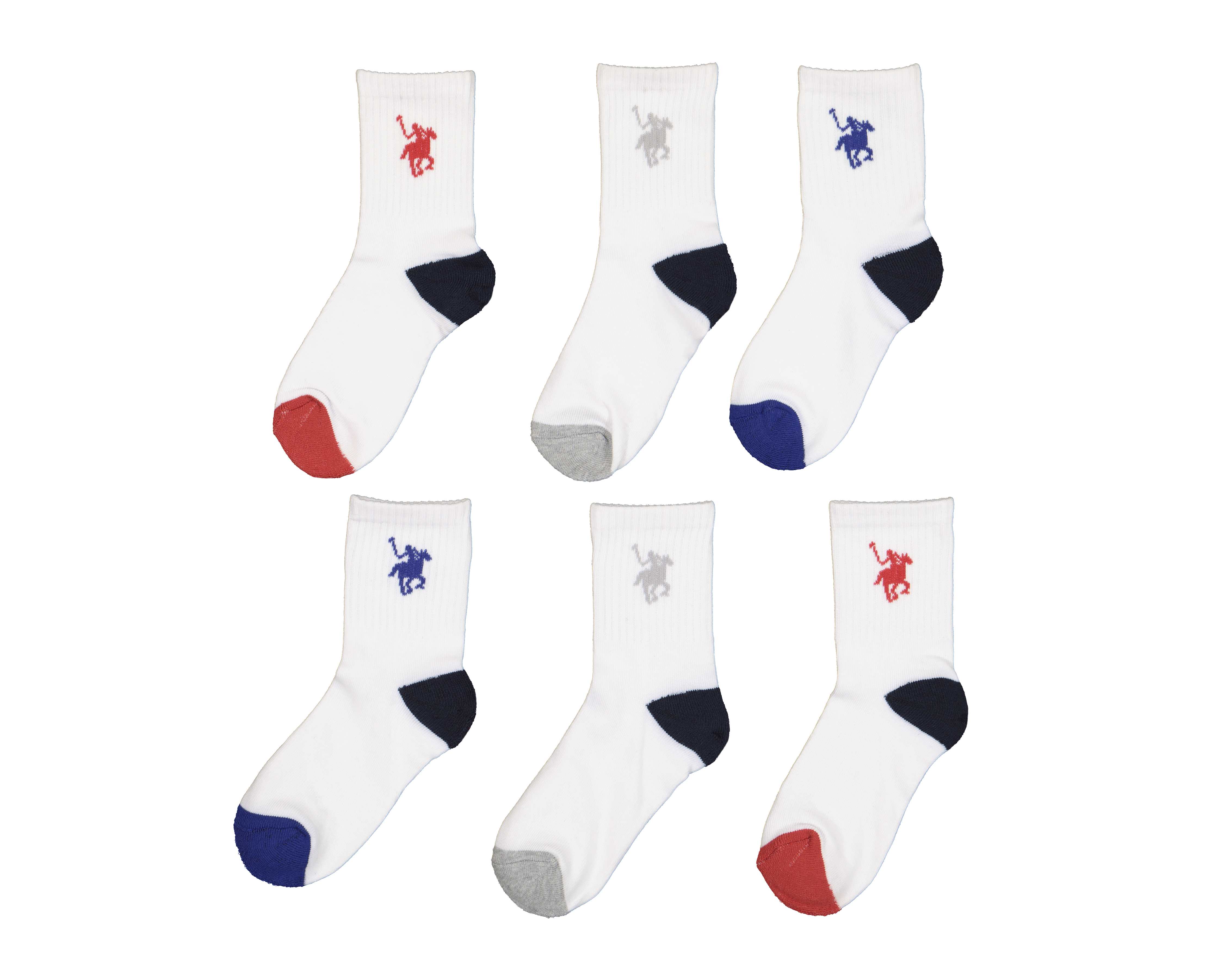Calcetas Largas York Team Polo Club para Niño 6 Pares