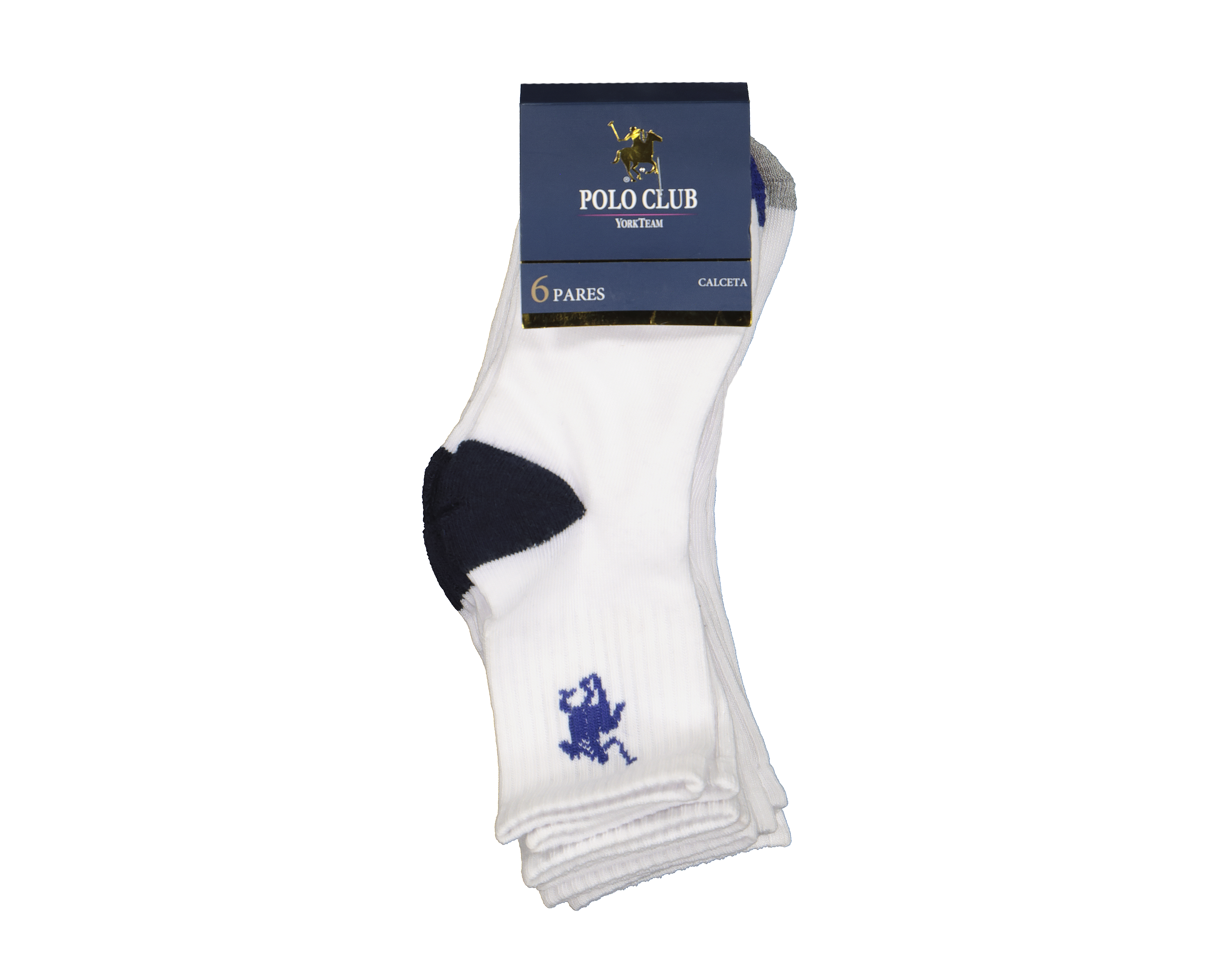 Foto 4 pulgar | Foto 3 | Calcetas Largas York Team Polo Club para Niño 6 Pares