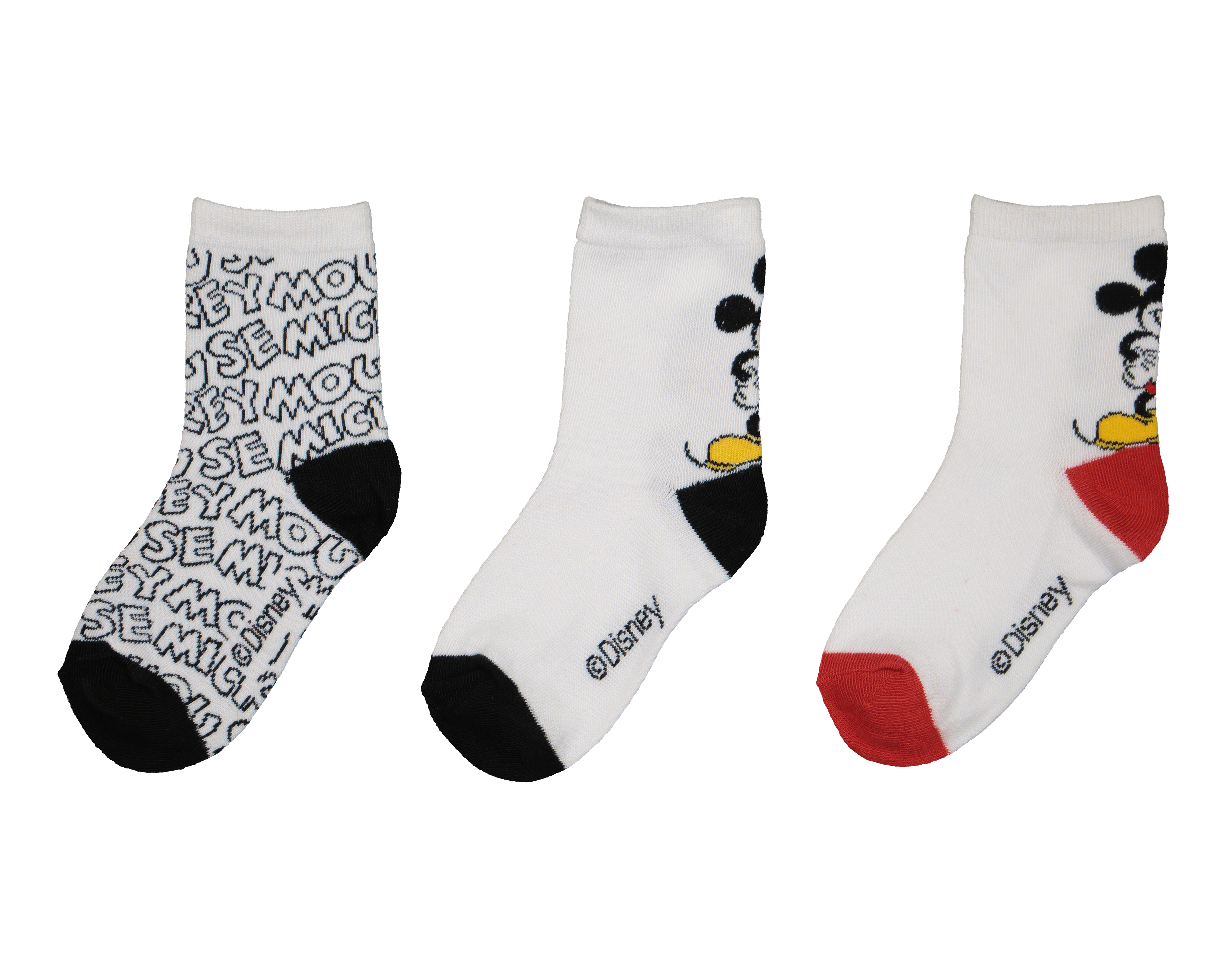 Foto 2 pulgar | Foto 1 | Calcetas Cortas Disney Mickey Mouse para Niño 3 Pares