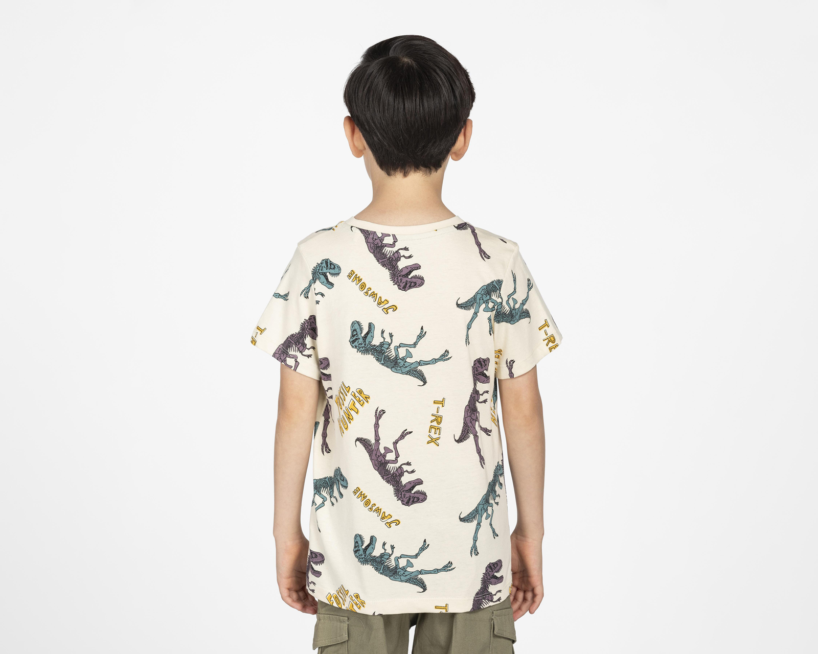 Foto 4 pulgar | Foto 3 | Playera Refill Print de Dinosaurios para Niño