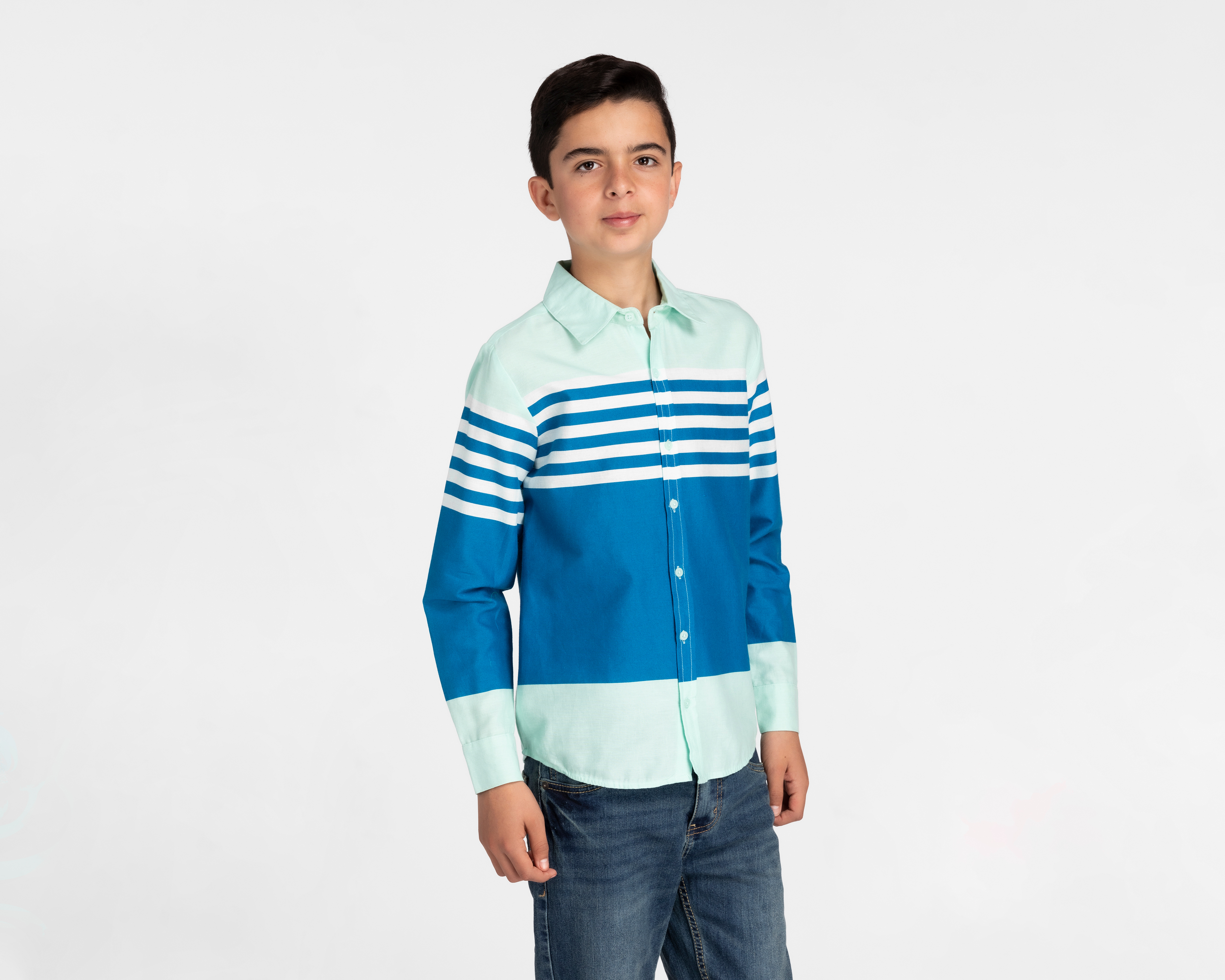 Camisa Refill Manga Larga Estampada Juvenil