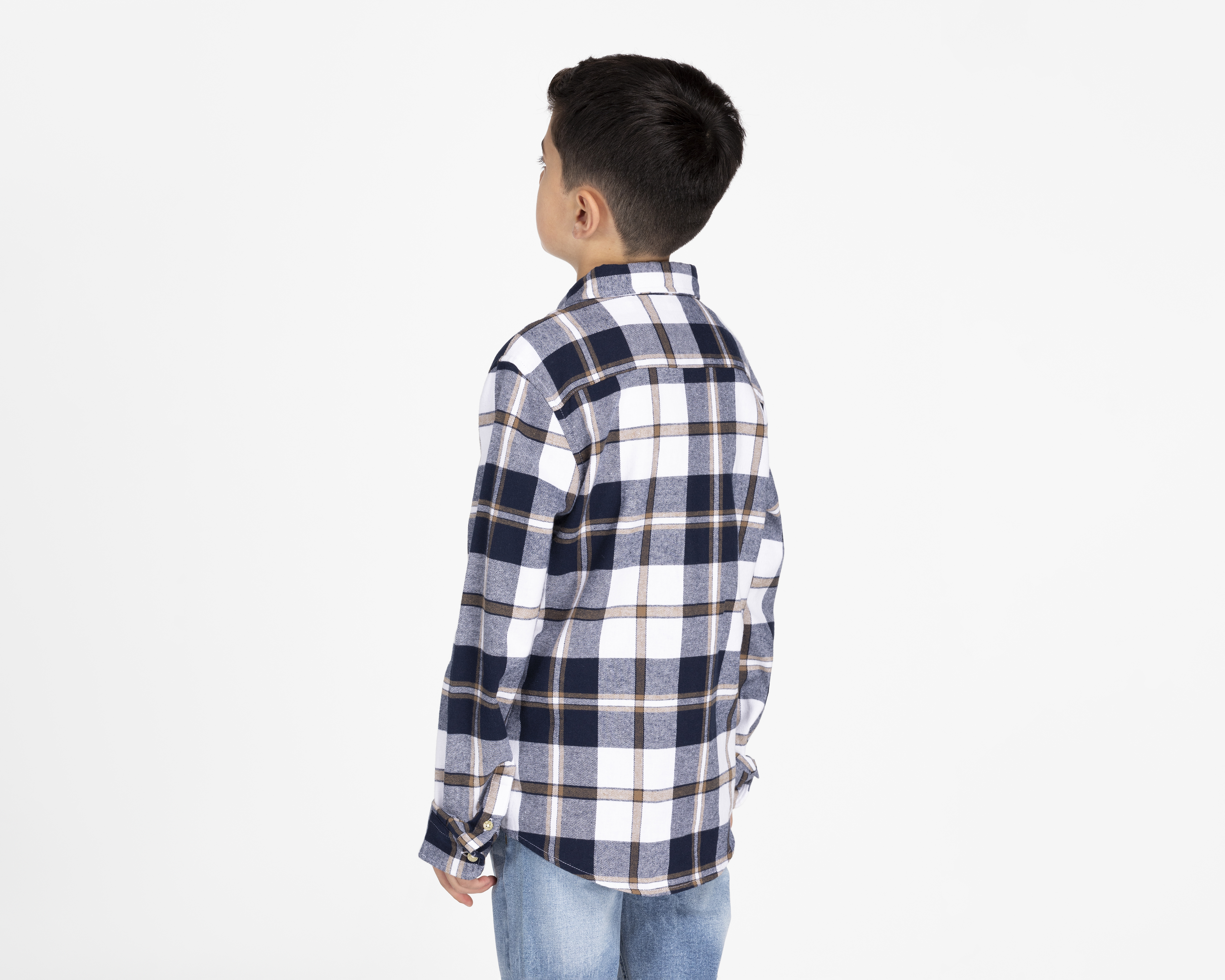 Foto 2 | Foto 2 | Camisa Refill Manga Larga a Cuadros para Niño