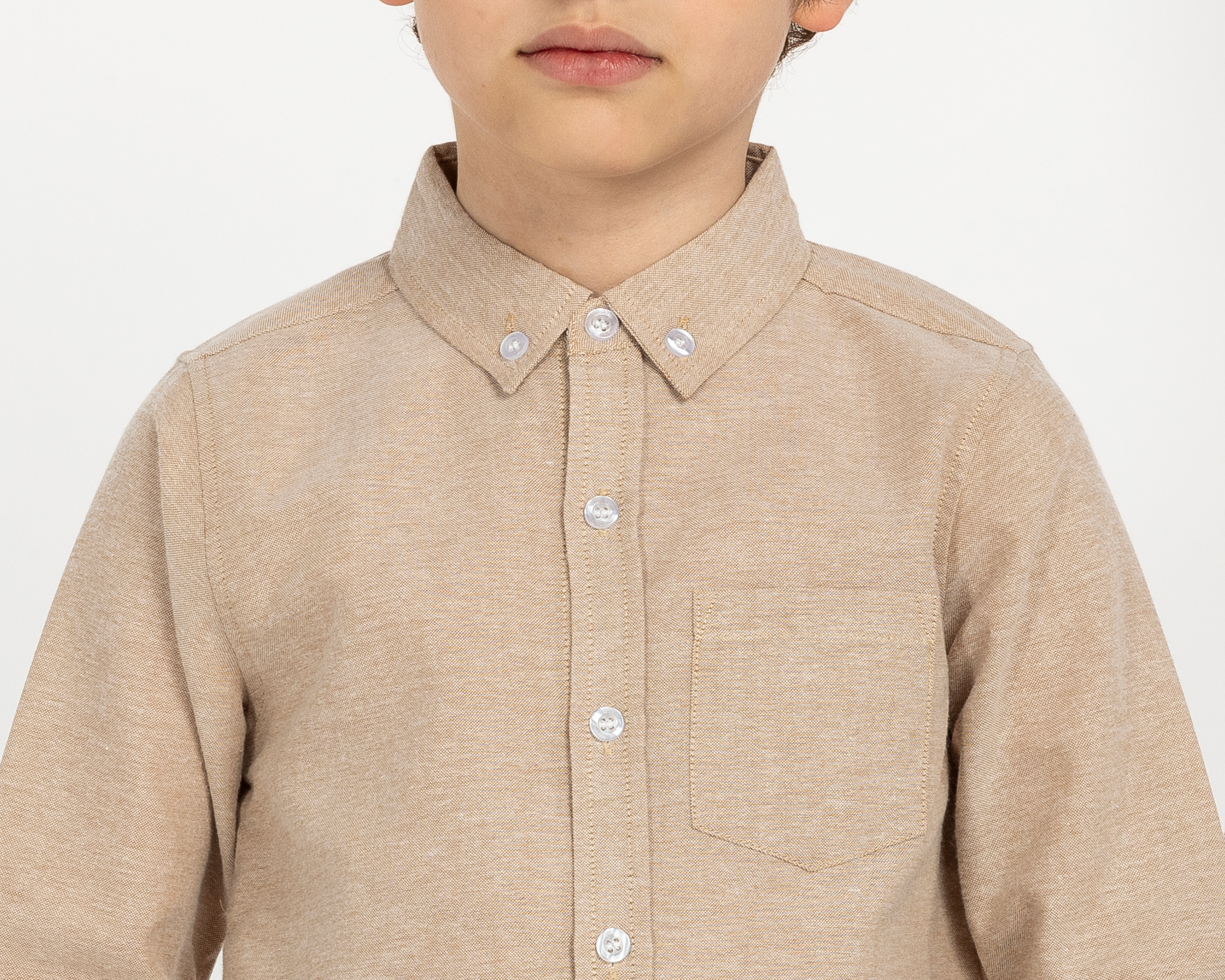 Foto 4 | Foto 4 | Camisa de Cuello Americano Beige Refill para Niño