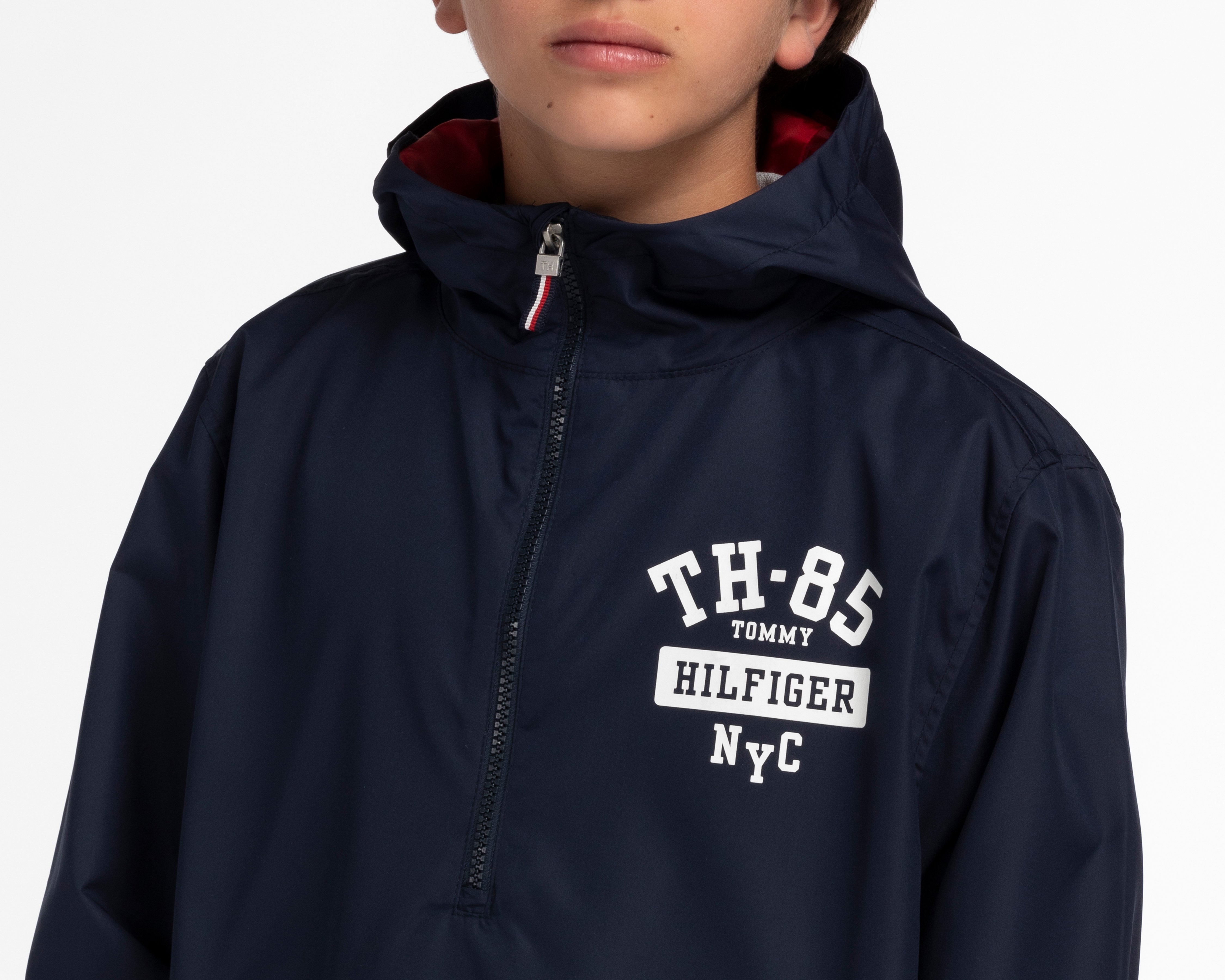 Foto 4 | Foto 4 | Sudadera Tommy Hilfiger con Gorro Juvenil