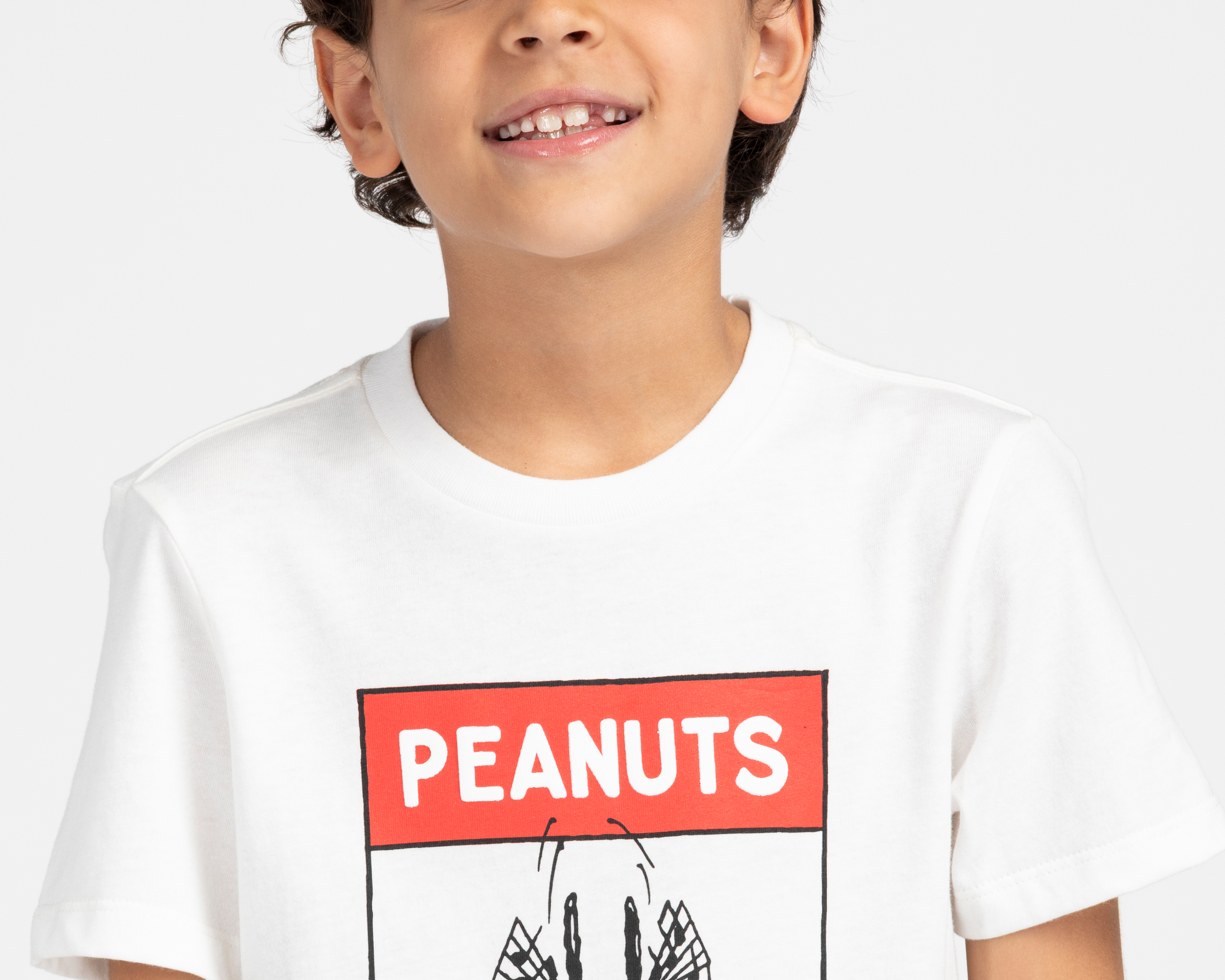 Foto 5 pulgar | Foto 4 | Playera Peanuts Manga Corta Estampada para Niño