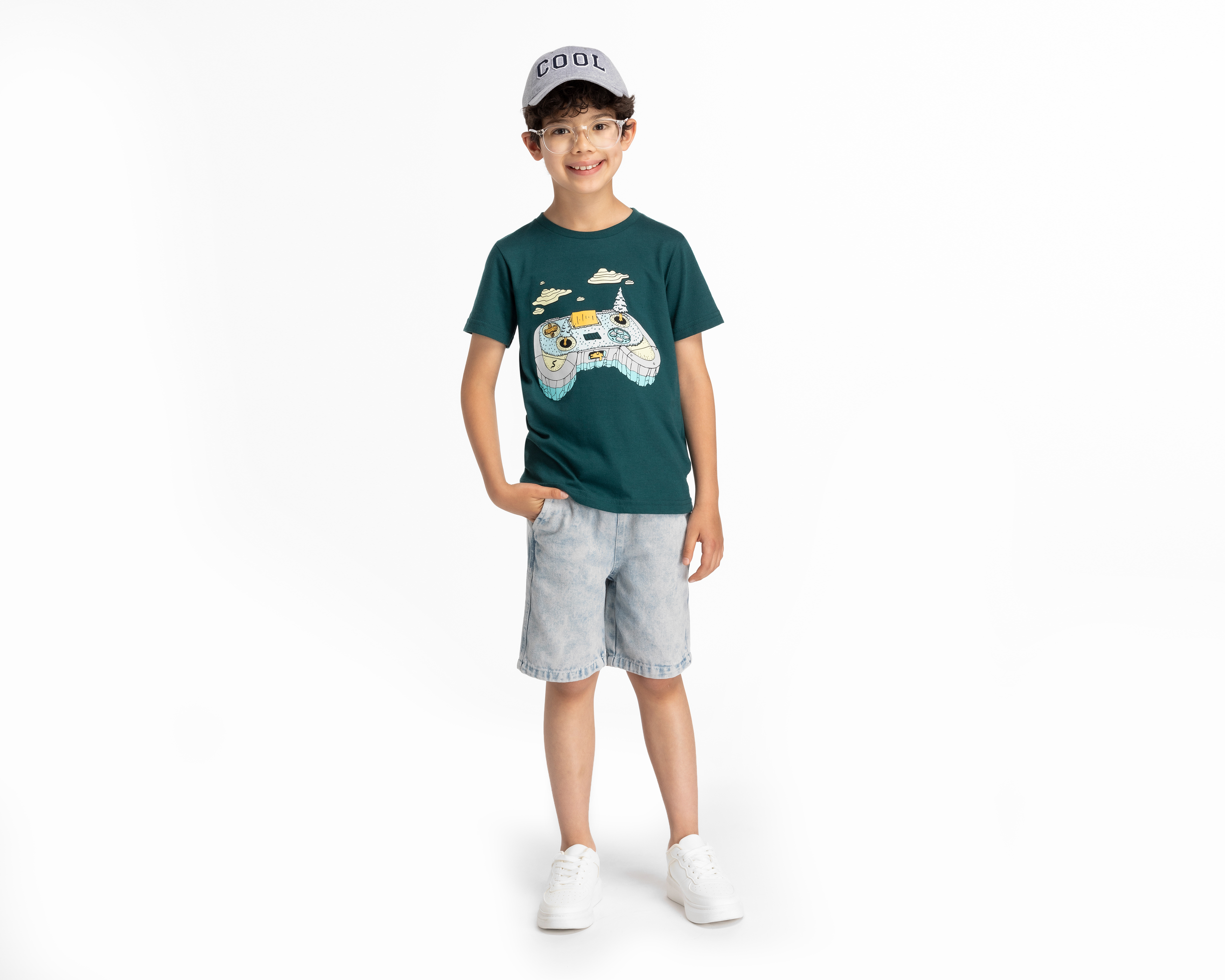 Foto 4 pulgar | Foto 3 | Short Neo*City para Niño