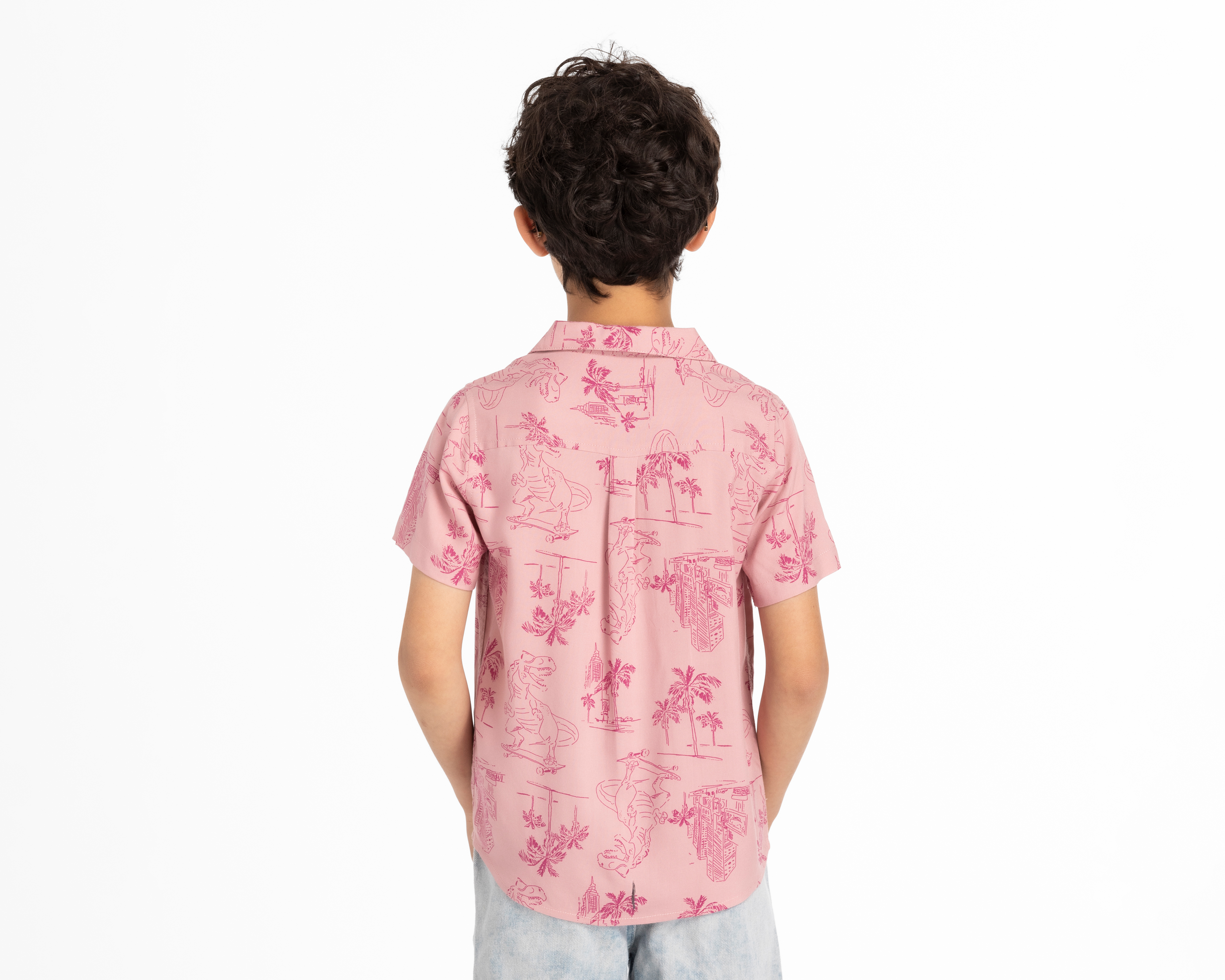 Foto 2 | Foto 2 | Camisa Refill Manga Corta con Print de Dinosaurios para Niño