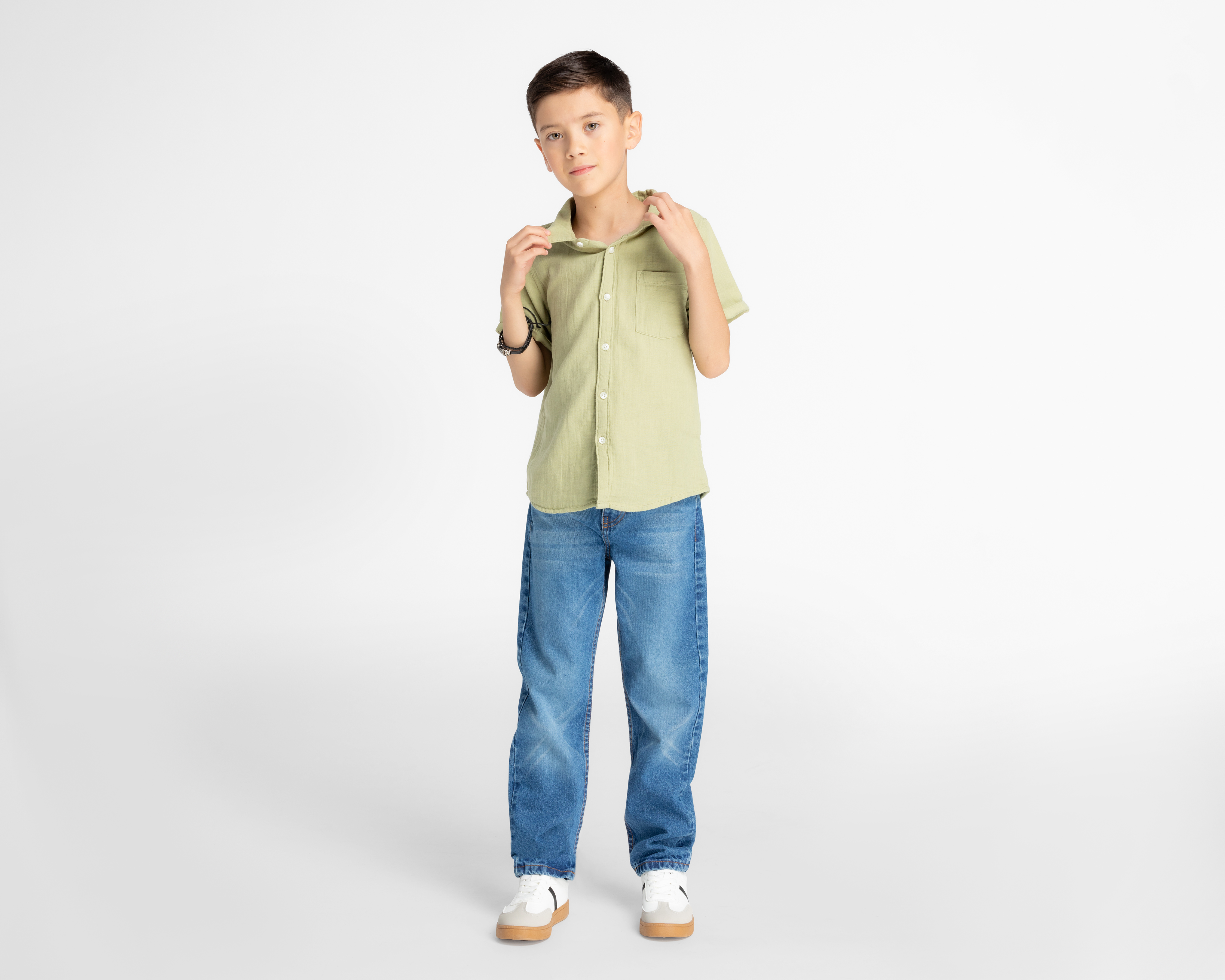 Foto 4 pulgar | Foto 3 | Camisa Refill Manga Corta para Niño