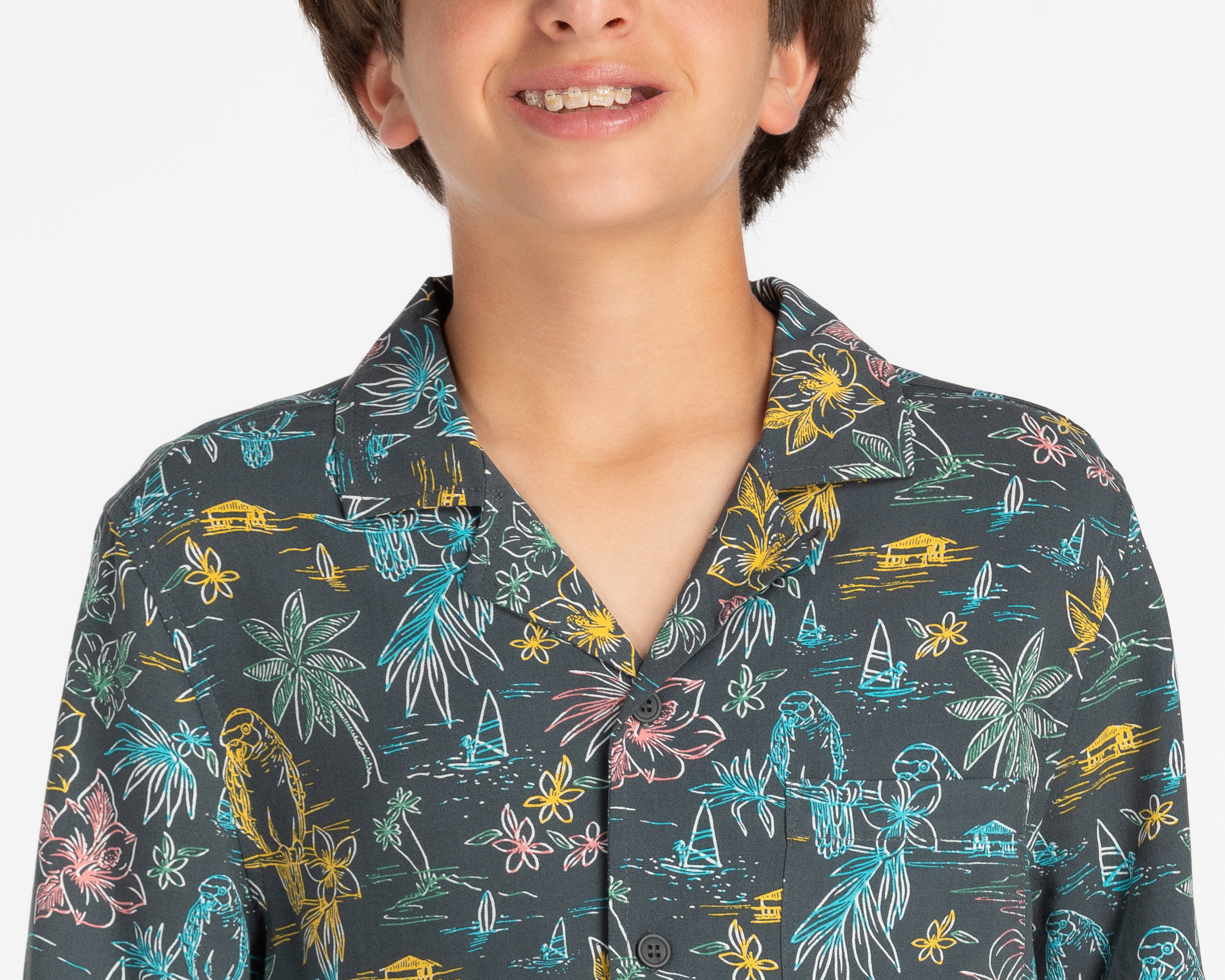 Foto 4 | Foto 4 | Camisa Refill Manga Corta Estampada Juvenil