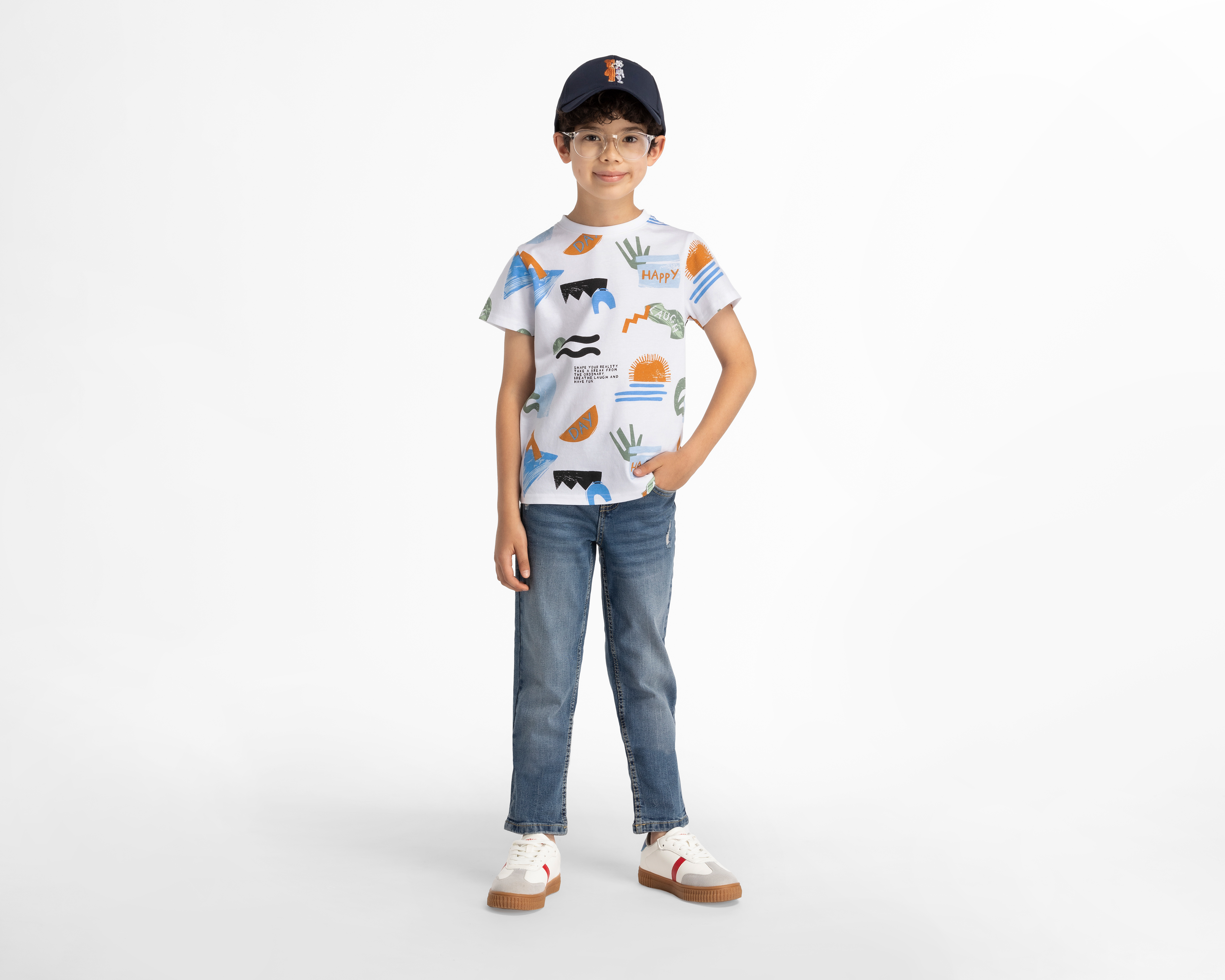 Foto 4 pulgar | Foto 3 | Playera Refill Manga Corta Estampada para Niño