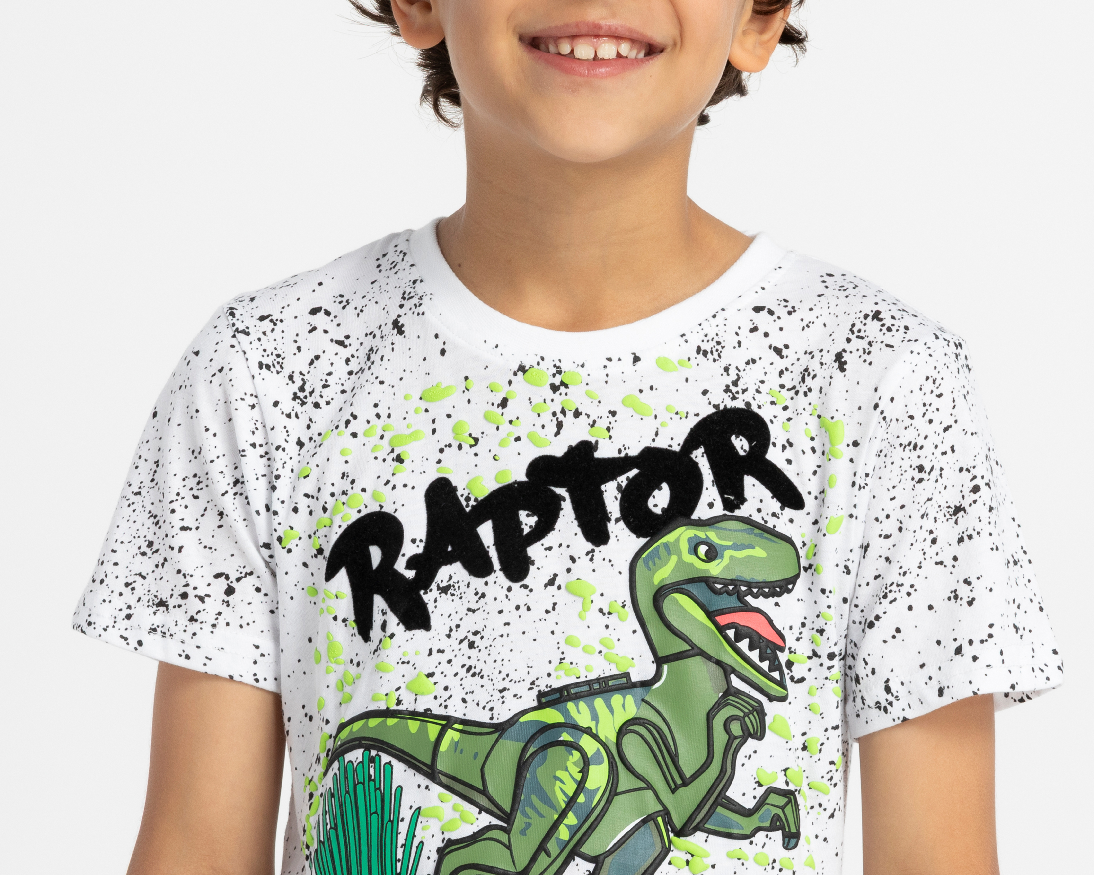 Foto 4 | Foto 4 | Playera de Cuello Redondo Blanca Refill para Niño