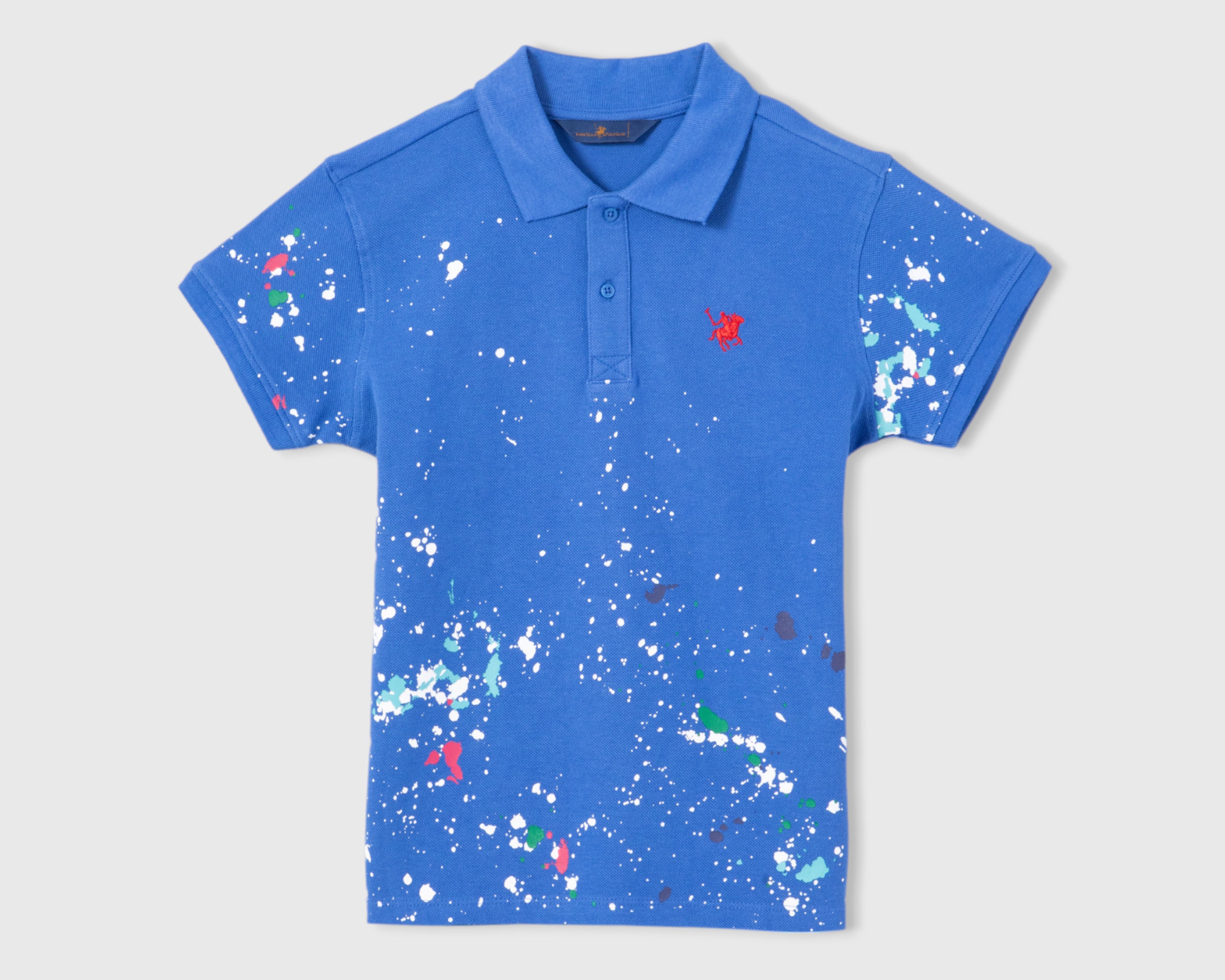Playera York Team Polo Club Manga Corta Estampada para Niño