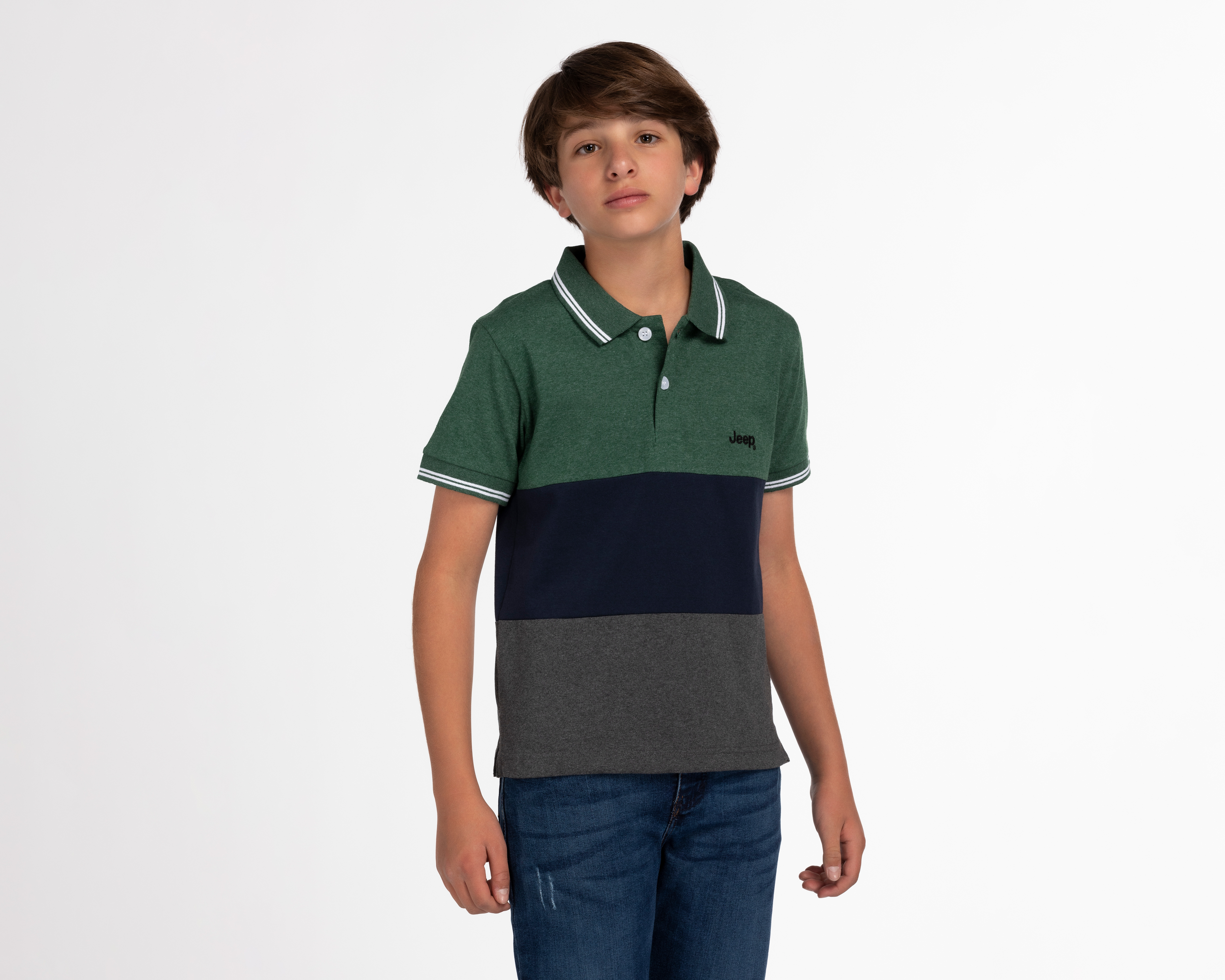 Playera Jeep Manga Corta Estampada Juvenil