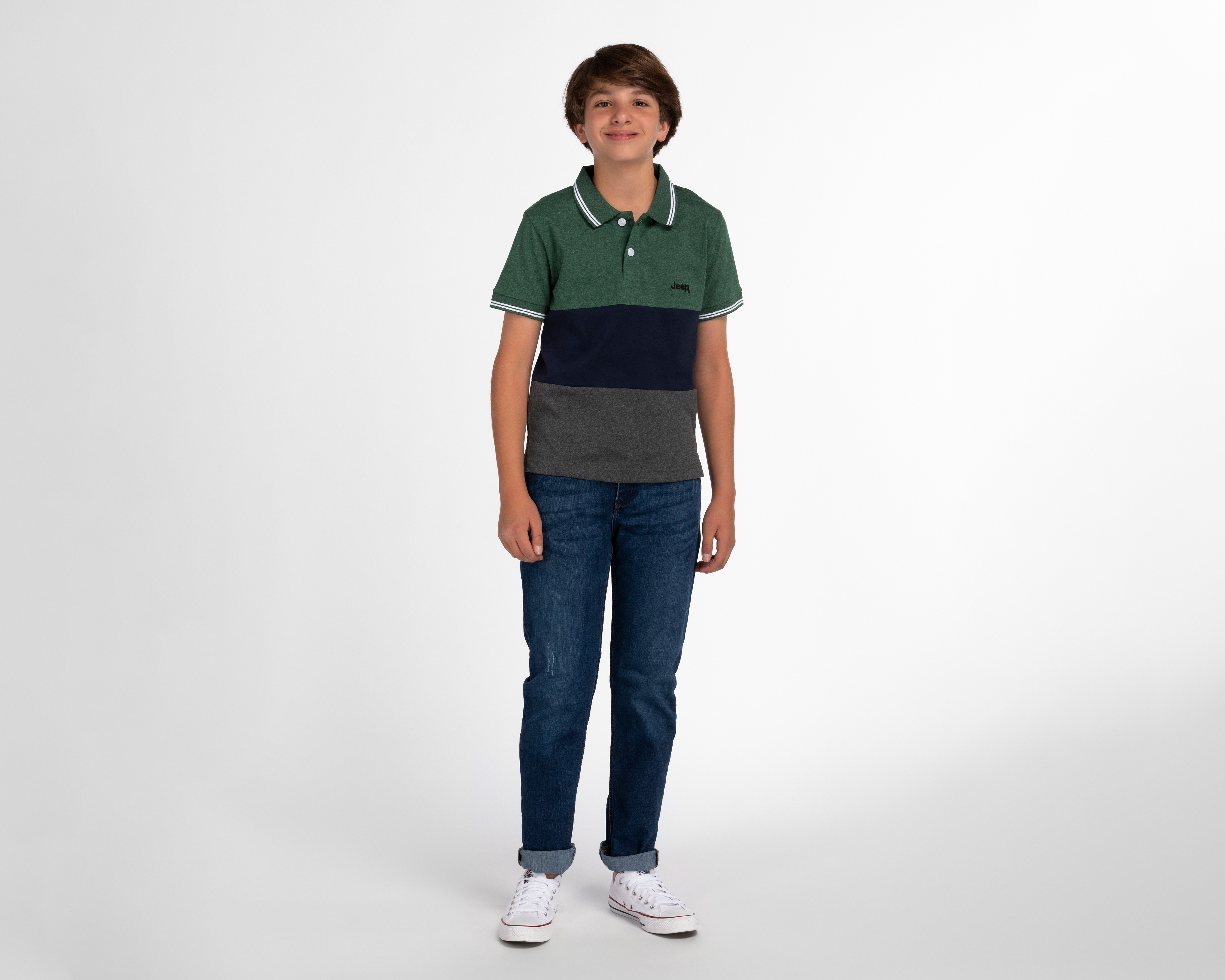 Foto 3 pulgar | Foto 2 | Playera Jeep Manga Corta Estampada Juvenil